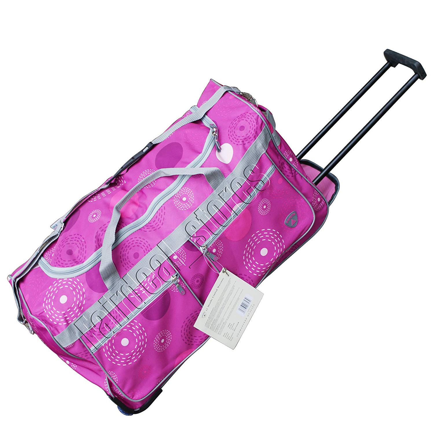 2 roues chariot Wheeley Duffle Rolling bagages sac de voyage 70 l 27/"