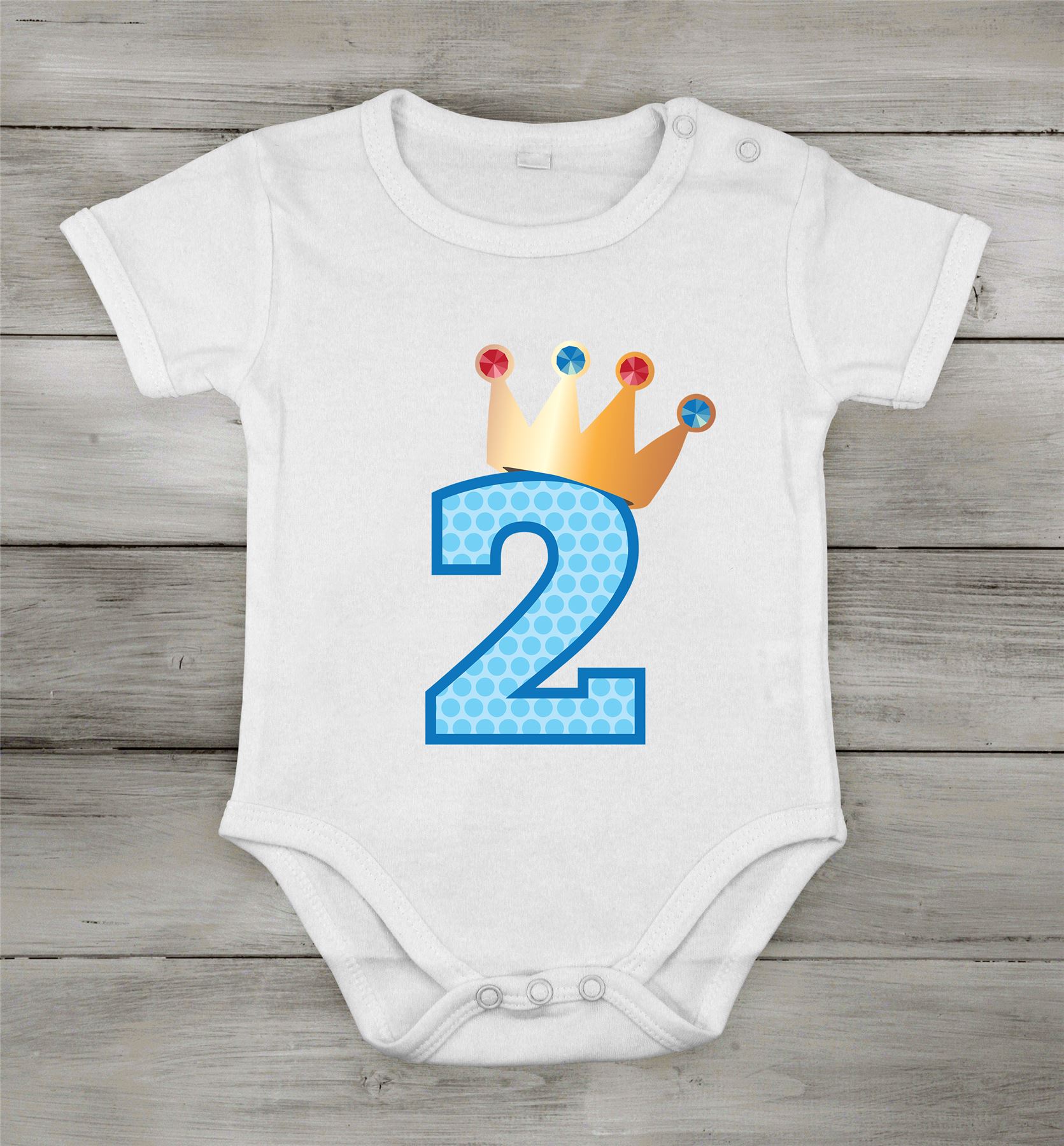 Second Birthday Babygrow Cotton Boy Newborn Romper princess Shower One-piece