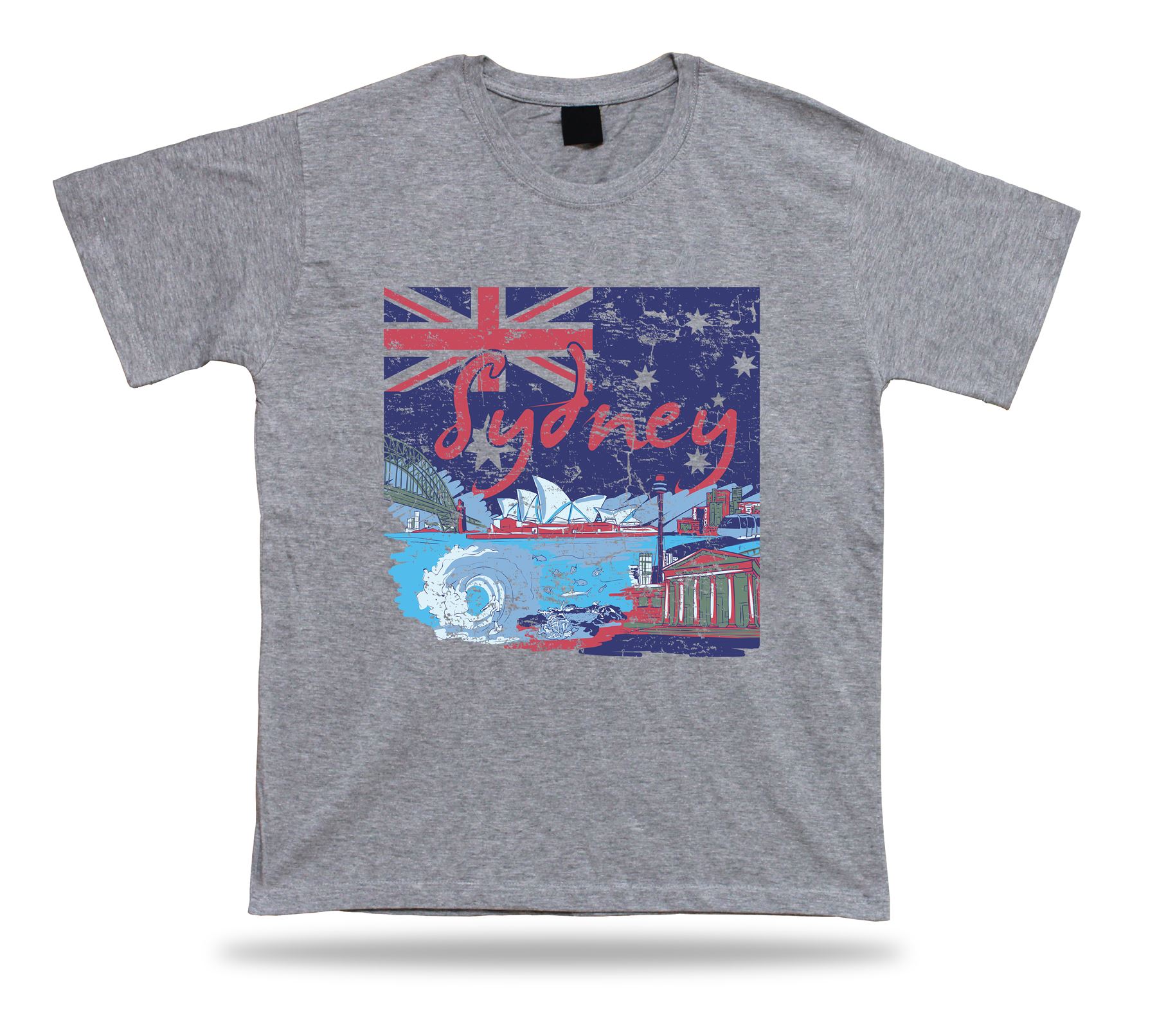 Sydney City Flag Buildings Symbolism vector awesome t shirt tee modern textile
