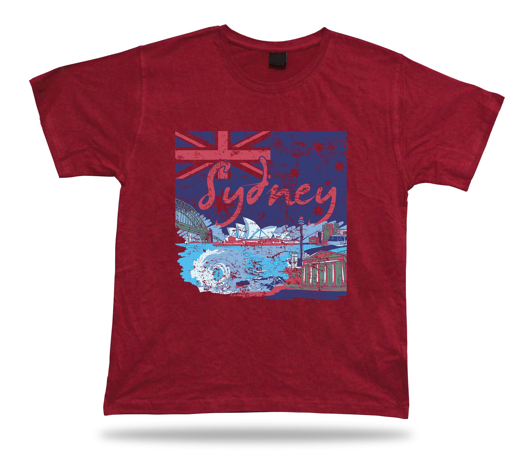 Sydney City Flag Buildings Symbolism vector awesome t shirt tee modern textile