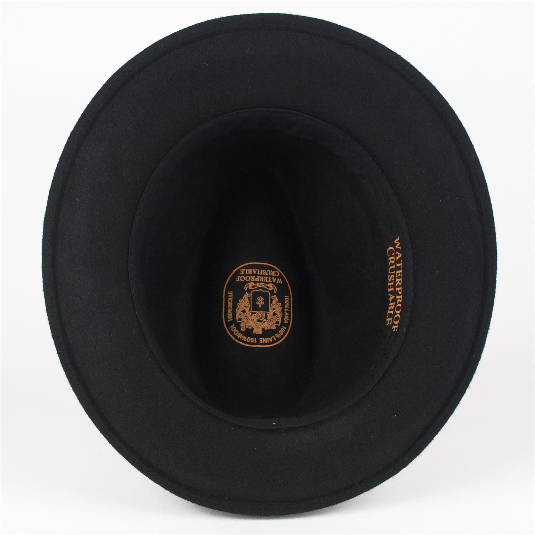 Stylish 100/% Wool Fedora Hat Waterproof /& Crushable Handmade in Italy