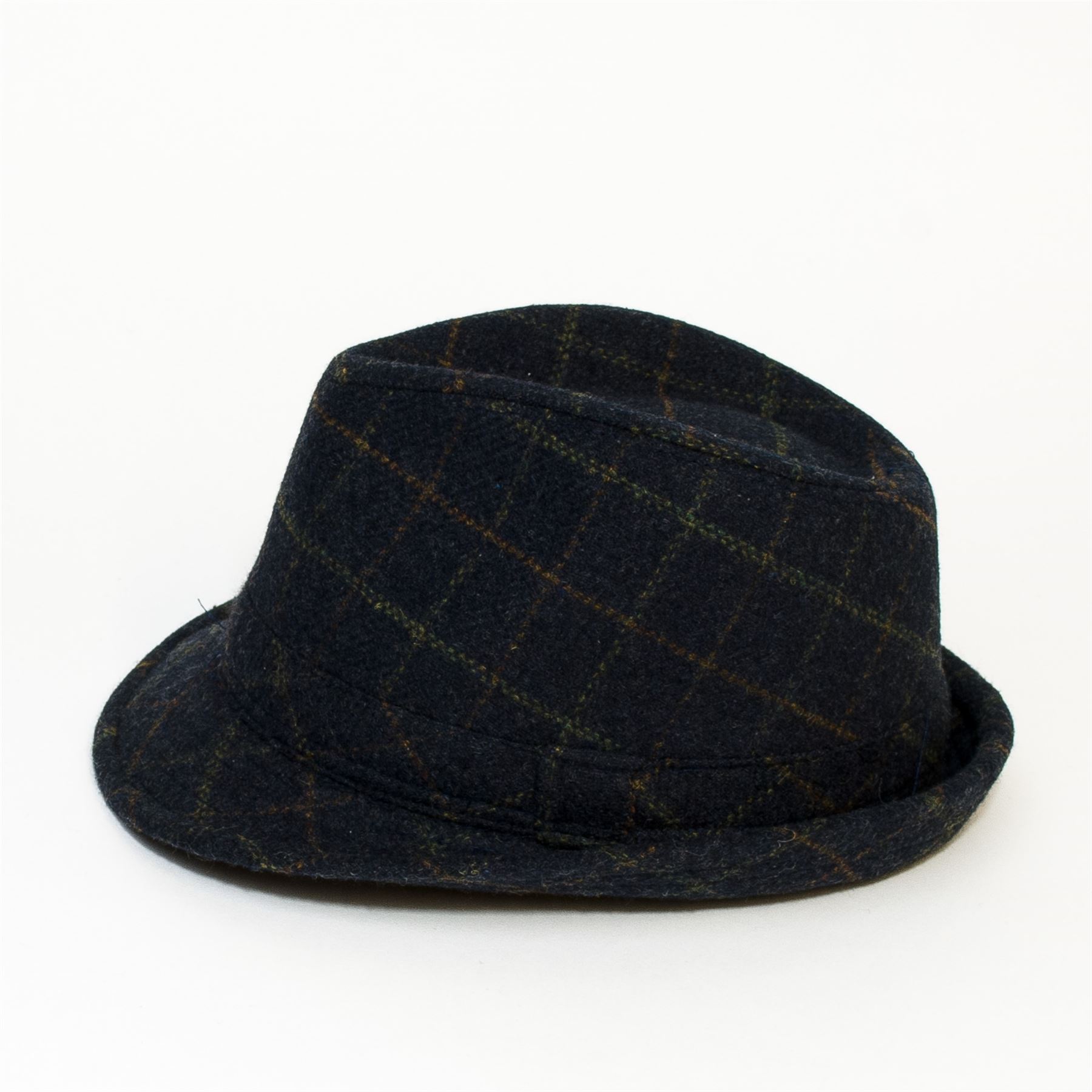 Trilbyhut Aus Filz Mit Quadraten