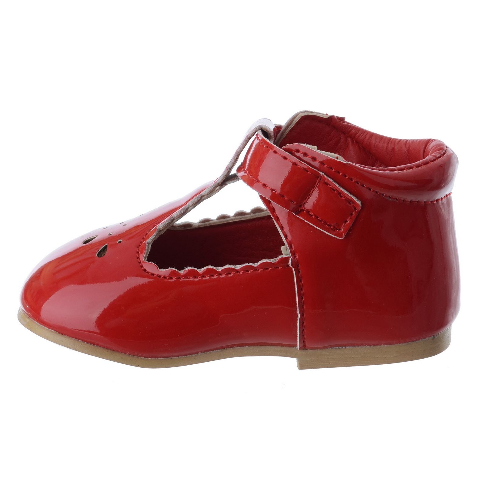 BABY GIRLS TODDLER T BAR DIAMANTE BUCKLE FLAT PARTY CHRISTENING SHOES SIZE 3-8