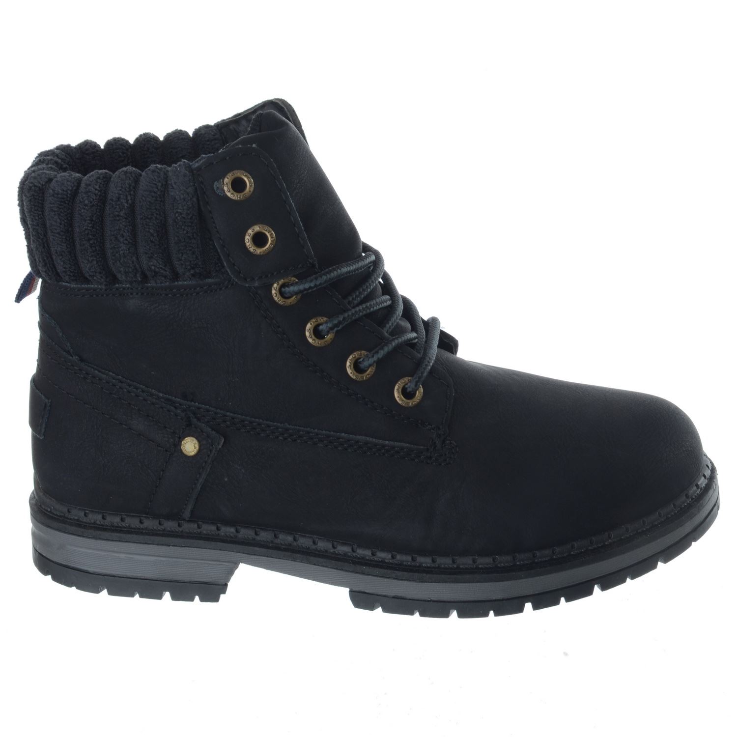 WOMENS LADIES FLEECE COLLAR LACE UP WORK BIKER COMBAT DESERT ANKLE BOOTS SIZE