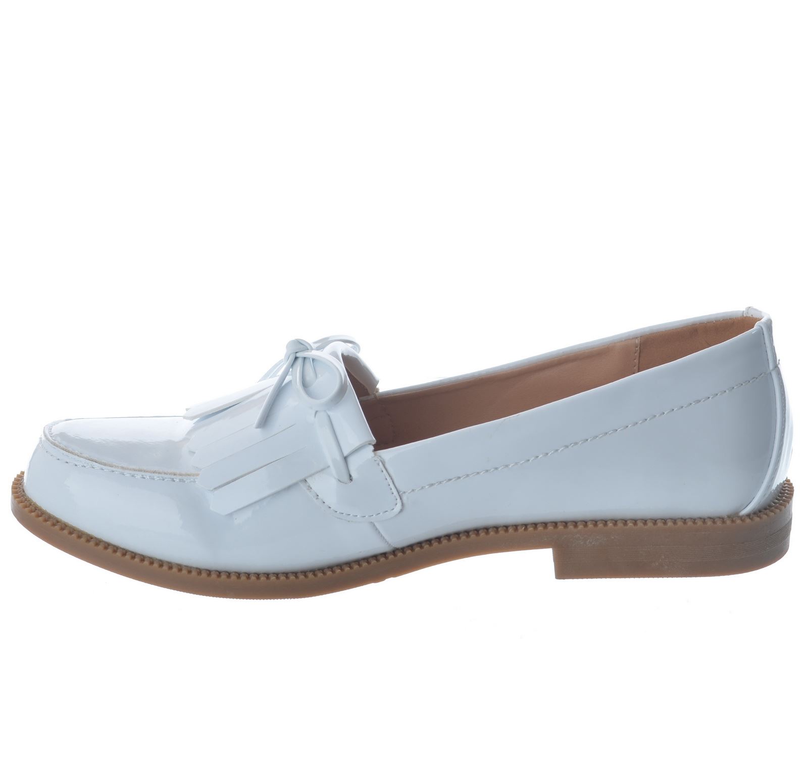 LADIES WOMENS NEW CLASSIC FRINGE LOAFERS FLAT OFFICE SHOES PUMPS BROGUES SIZE