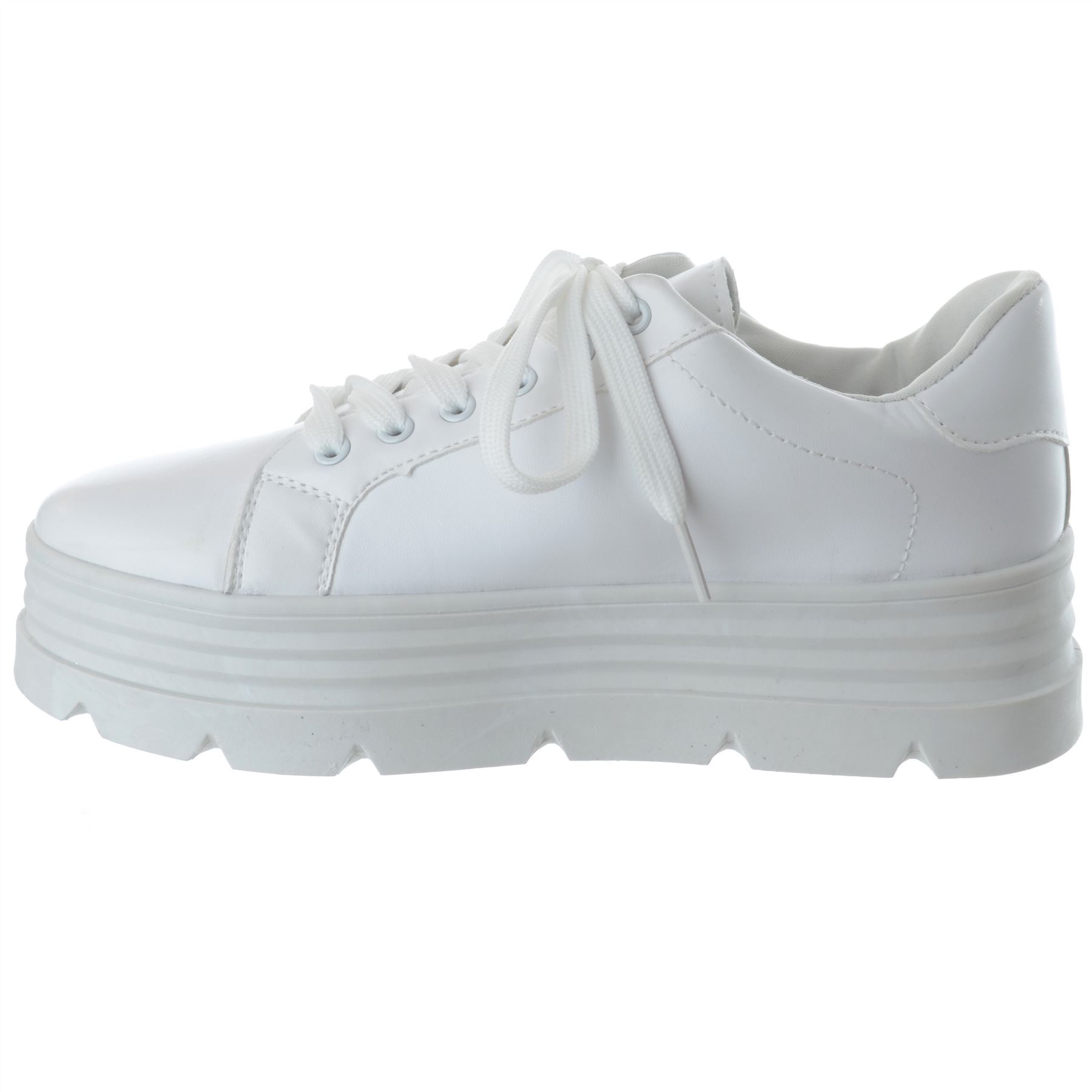 ladies flatform trainers