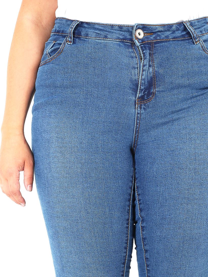 Womens Stretch Denim Jeans Curve Slim Pocket Plus Size 16 18 20 22