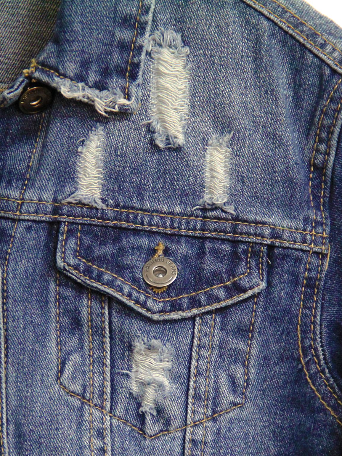 Girls Denim Jacket Blue Jean Jackets Longline Age 7 8 9 10 12 14 16 Years