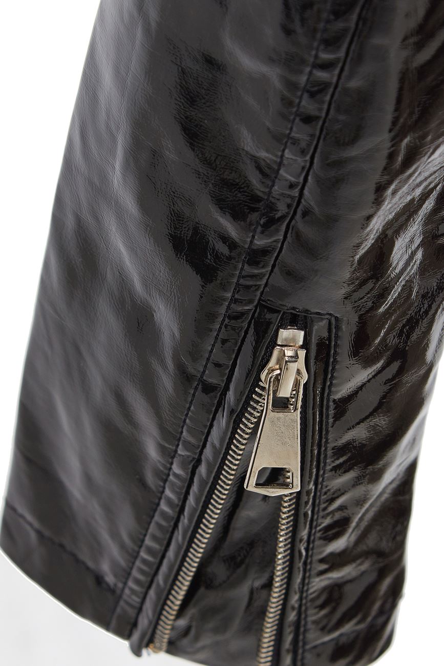 Giacca Da Motociclista Da Donna In Vernice Donna Taglia 8 10 12 14 16 Nero in PU Rosa Nuovo