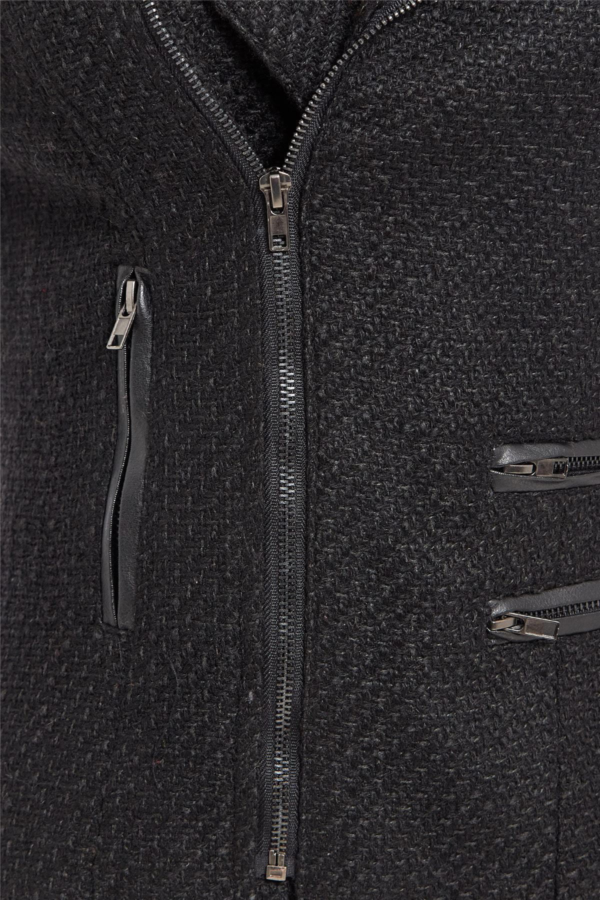 Womens Wool Blend Blazer Jacket Ladies Coat Size 8 10 12 14 16 Black New