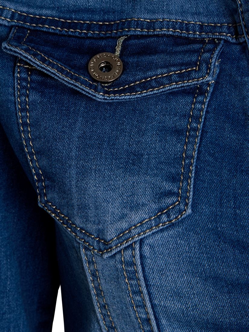 Para mujer Talla 14 12 10 8 6 16 Chaqueta De Jean Denim Elástico Ajustado Chaquetas azul señoras