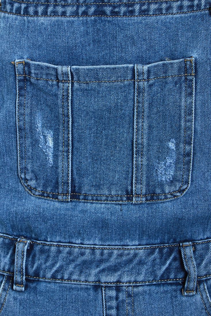 NEW Womens Denim Dungaree Shorts Ladies Jean playsuit Blue Sizes 8 10 12 14 6