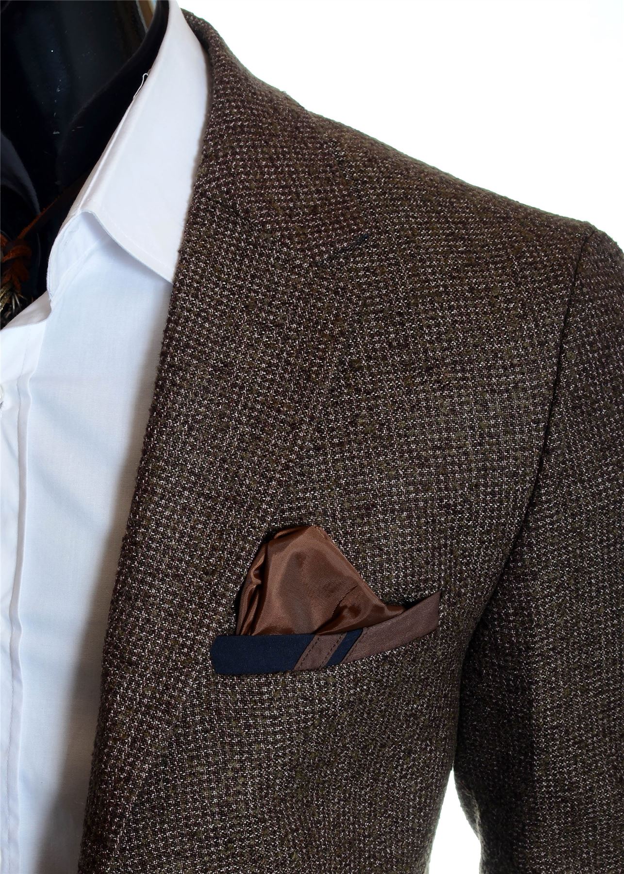 Men/'s Winter coat 3//4 Long Jacket Wool Cashmere Formal Evening Slim Overcoat