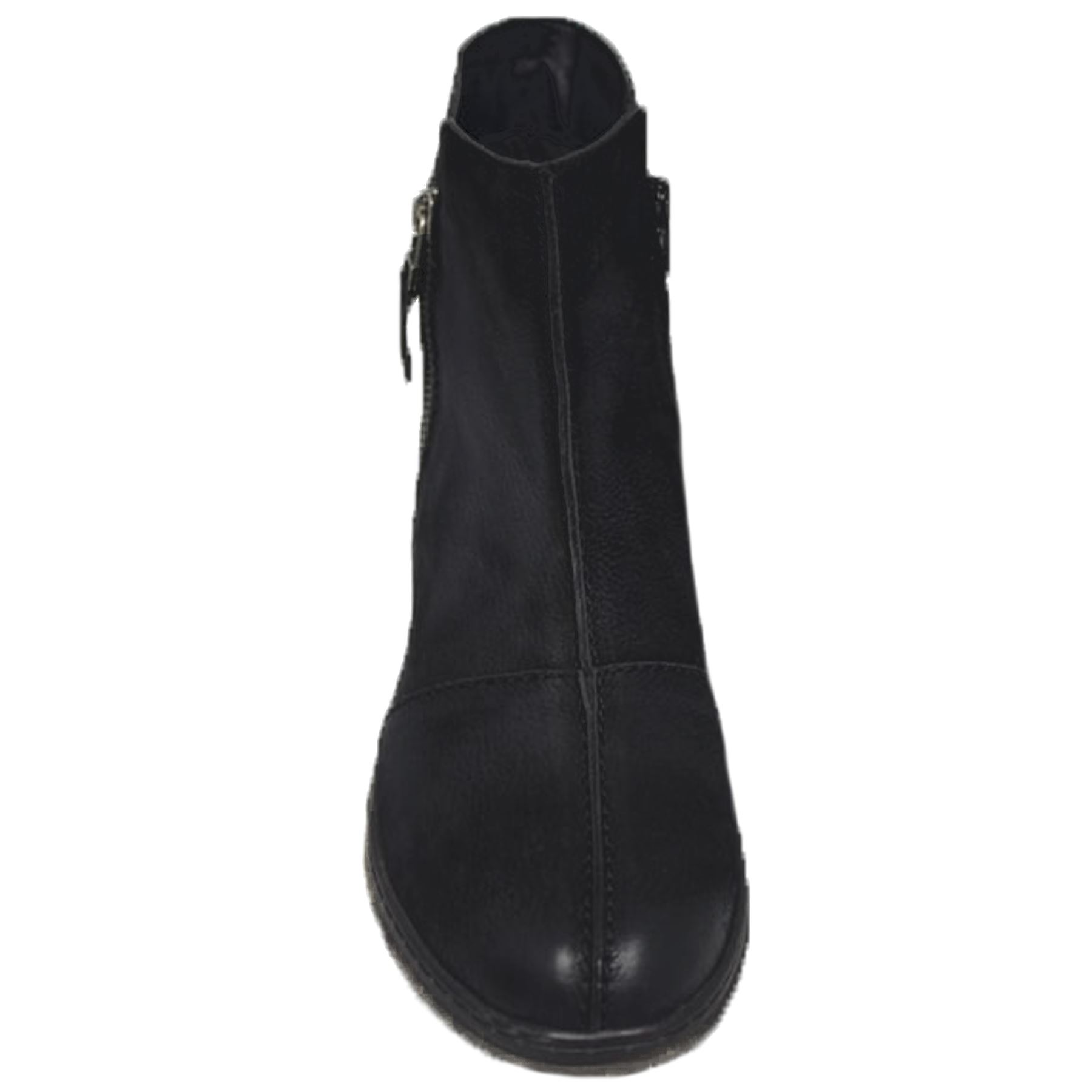 GLH496 Marcella Comfortable Side Zipper Warm Winter Leather Flat Ankle Boots