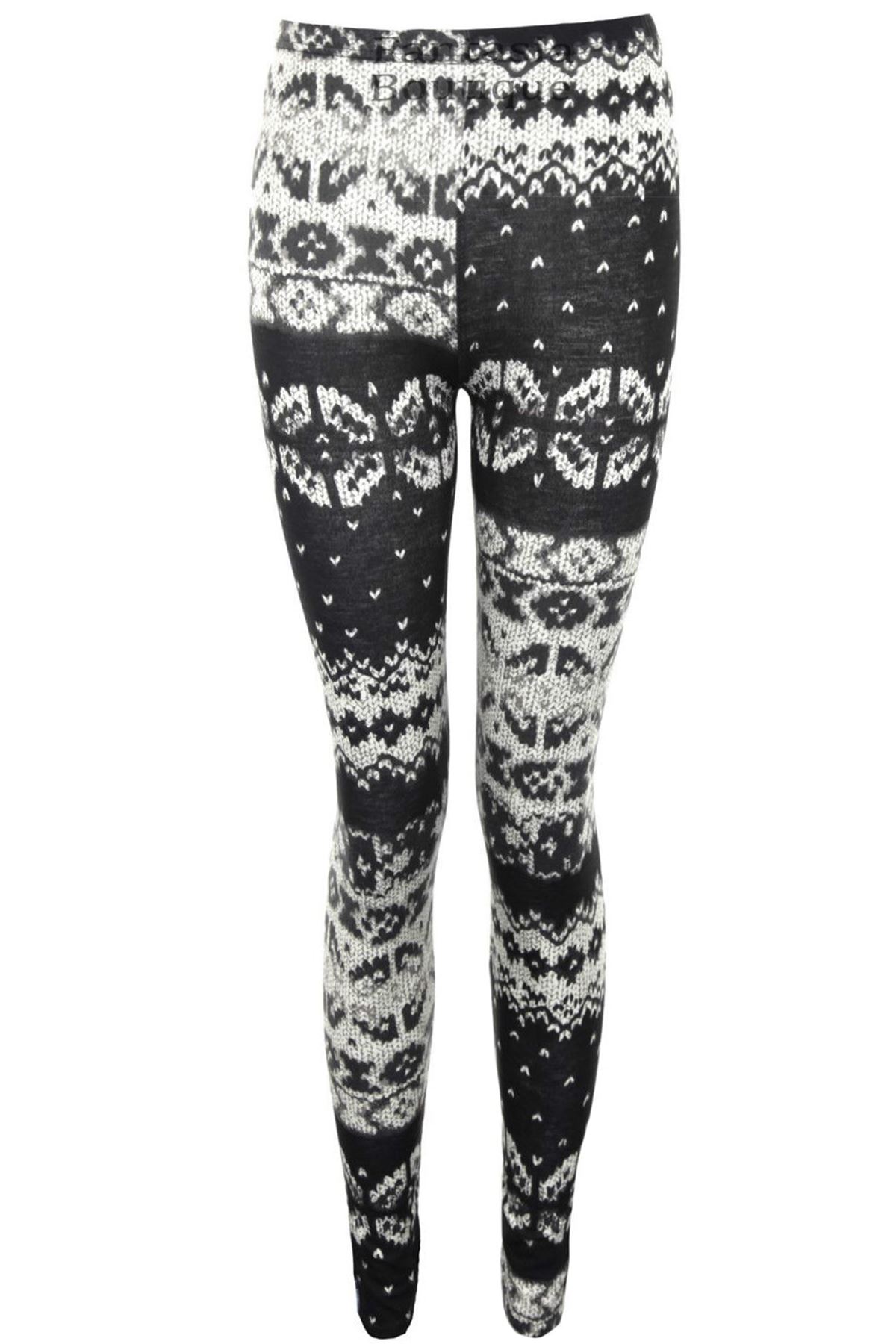 Señoras Multi Multicolor Azteca Tribal Zig Zag Tie Dye Brillante Partido Leggings