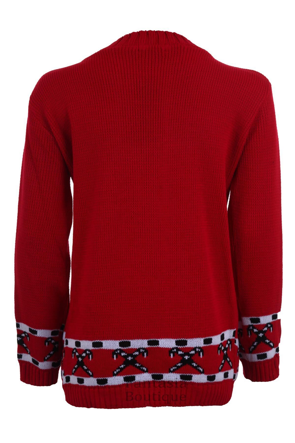 Ladies Long Sleeve Gingerbread Man Christmas Festive Reindeer Women/'s Jumper