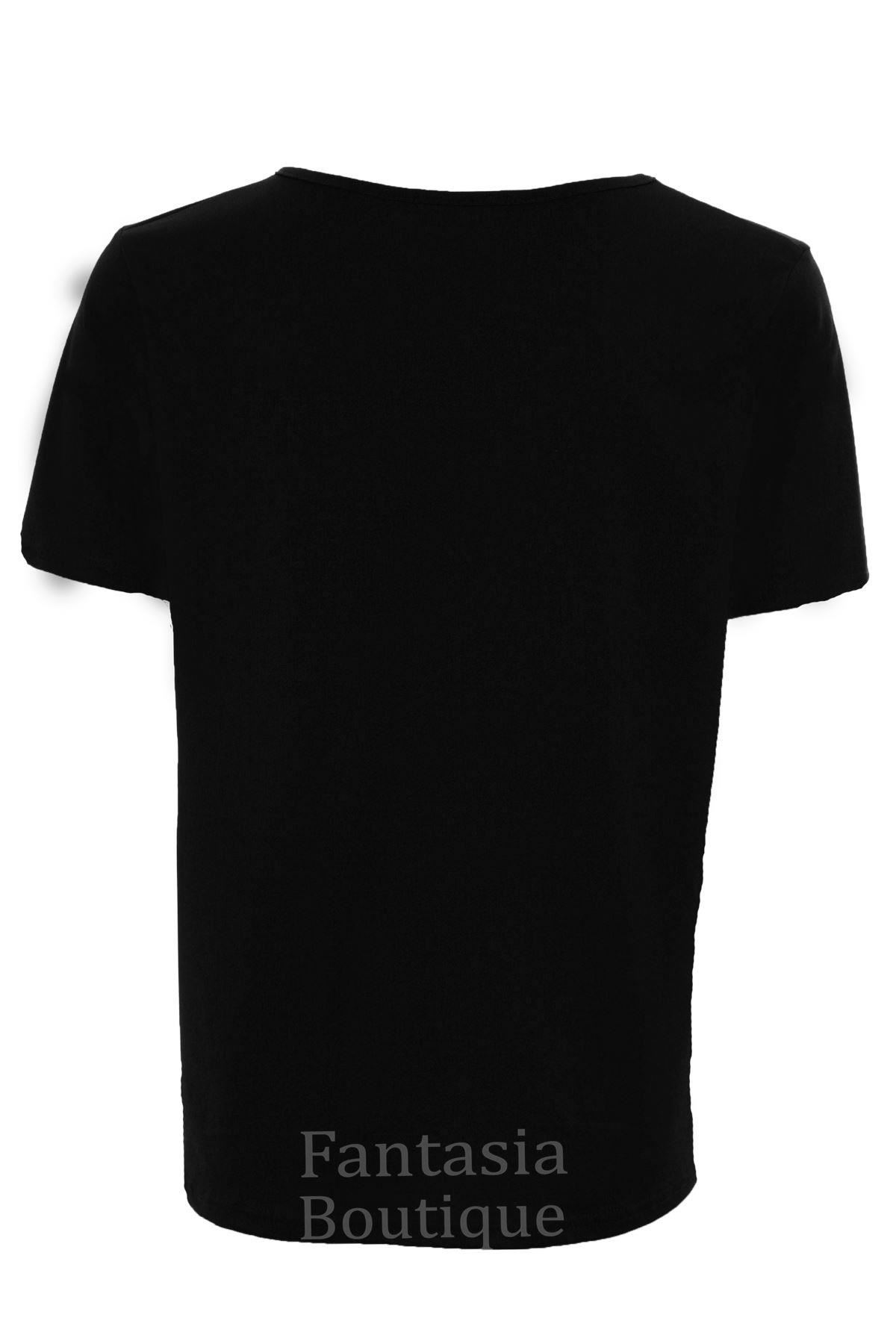 Ladies Plain Baggy Crape Stretch Tunic Short Sleeve Loose Women/'s Top T-Shirt