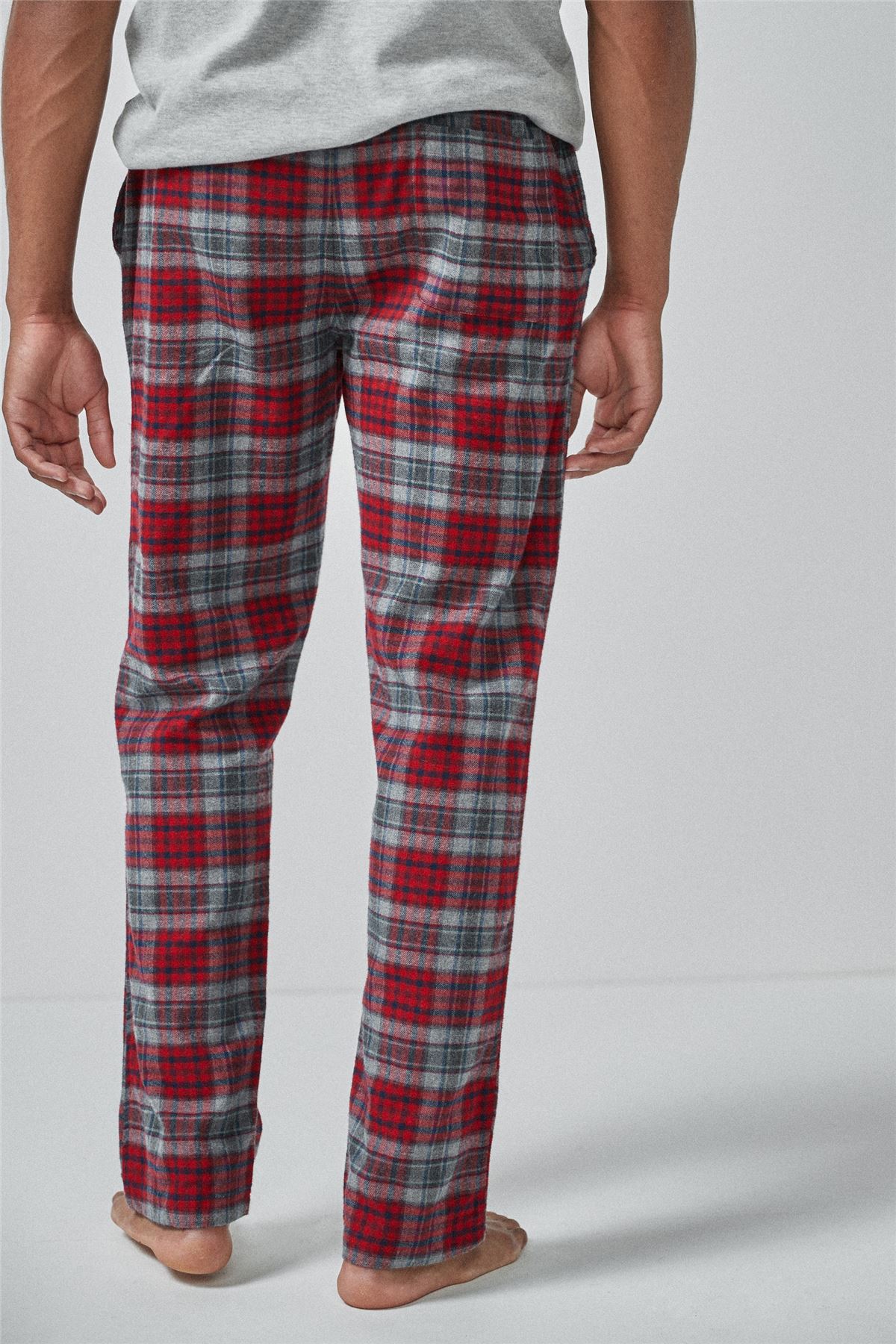 Mens NEXT Check Brushed Woven Pyjama Bottoms 100/% Cotton PJ/'s Flannel Trousers