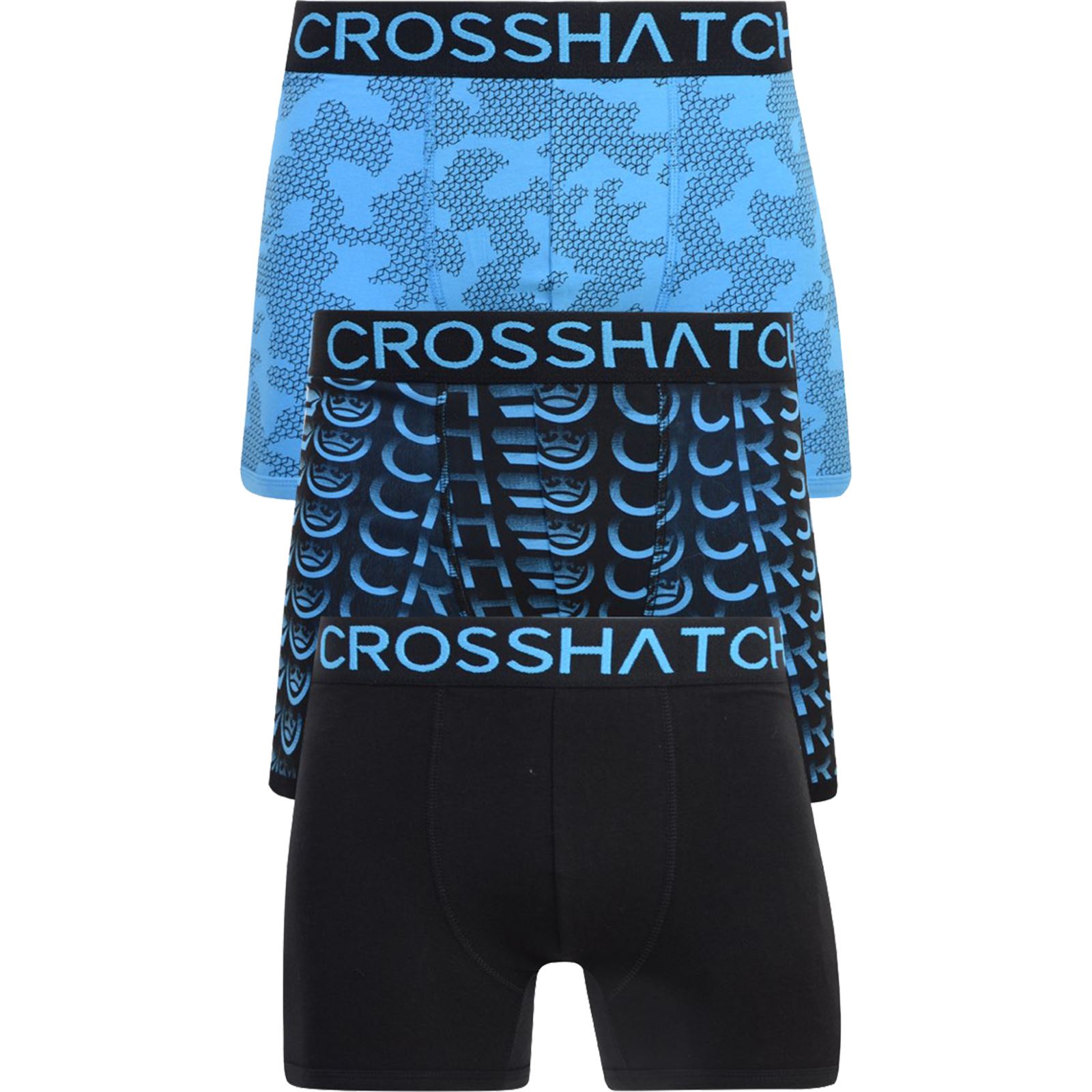 3 Pack Mens Crosshatch Camo Boxers Shorts Underwear Trunks Multipack Set New