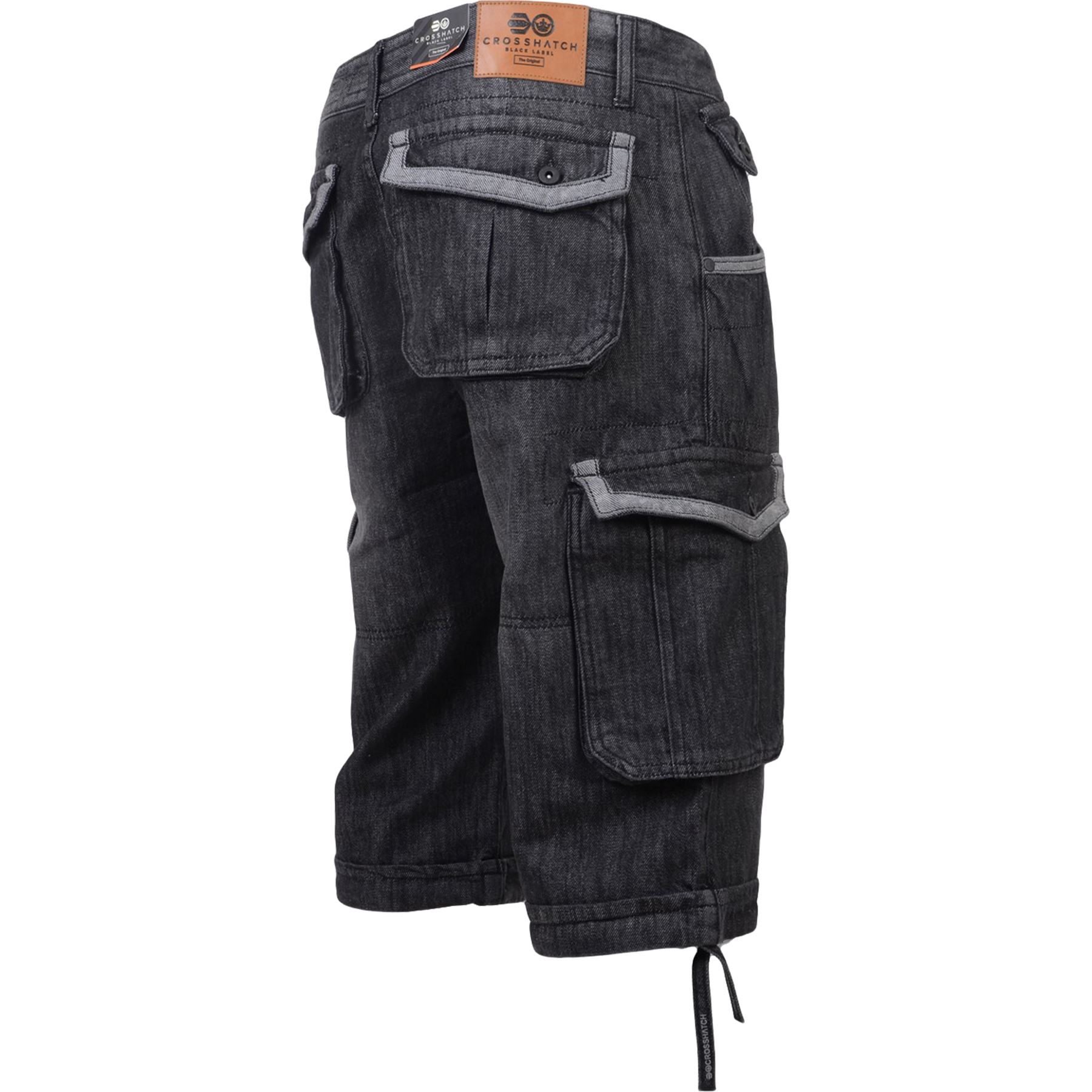 NUOVA linea uomo Crosshatch In Tela Denim Cargo Camo Shorts Chino 2019 stili 30-42/"