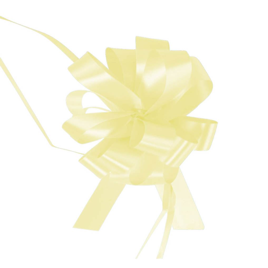 18mm 30mm 50mm-Fiorista Nastro pullbows Auto Matrimonio pon pon 10x PP Fiocchi Pull
