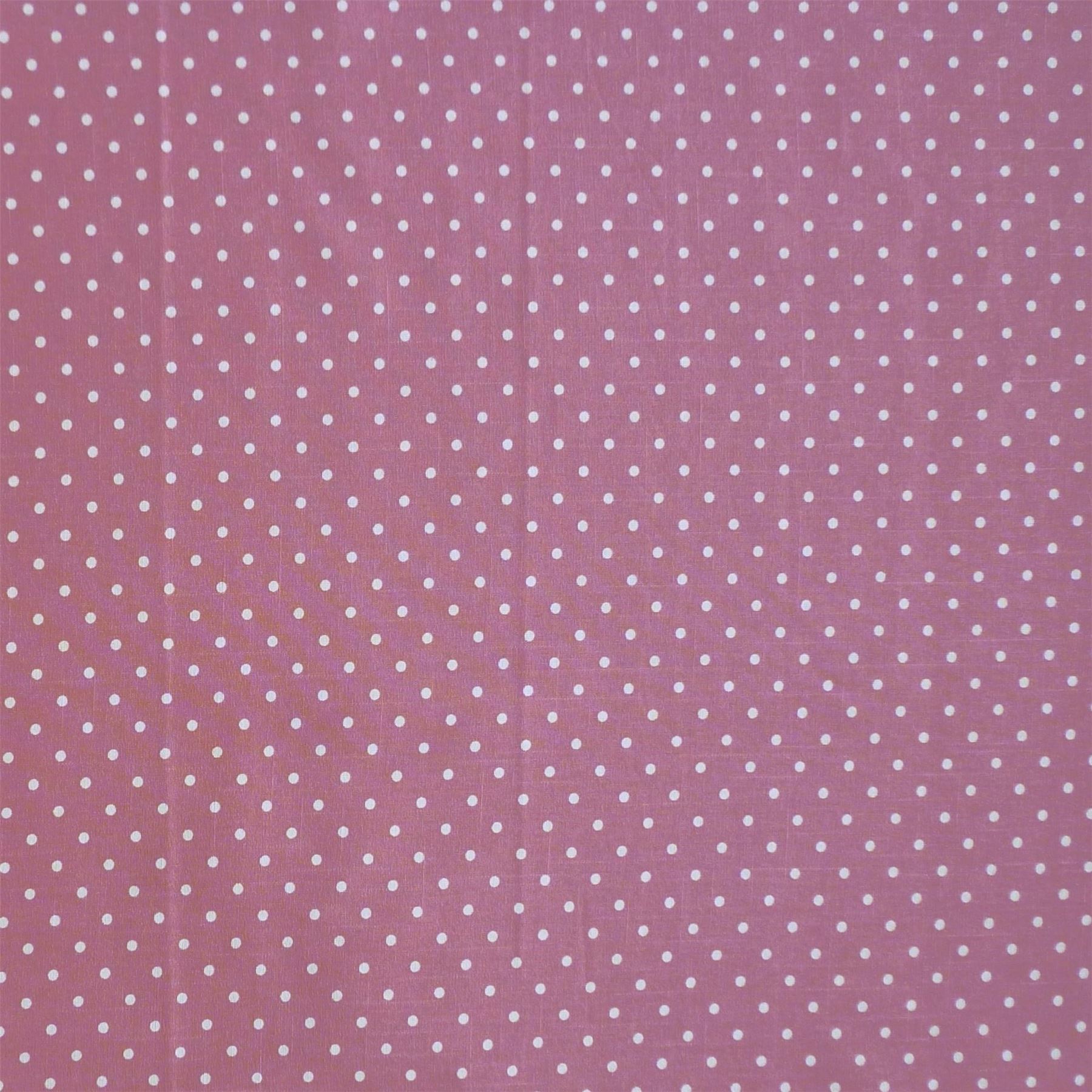 Cottage Collection Linen Look 100/% Cotton Fabric 4mm Cream Spot Per Metre