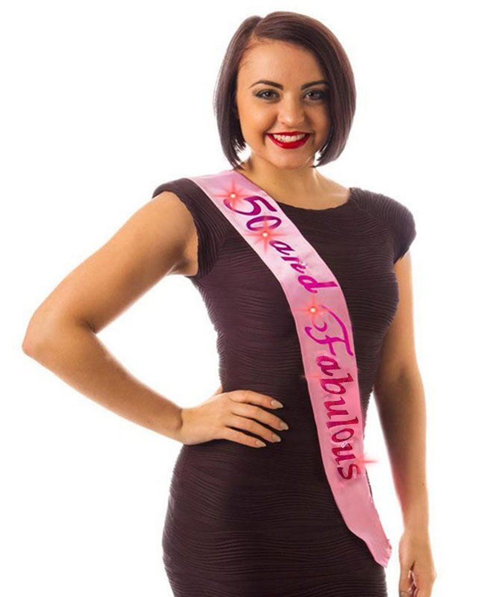 Birthday Sash Flashing Night Out Accessory Party