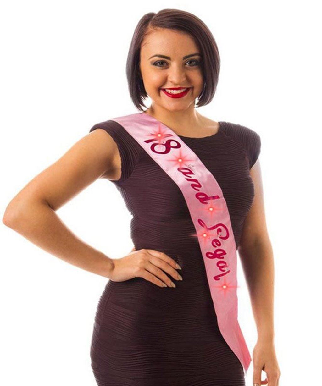 Birthday Sash Flashing Night Out Accessory Party