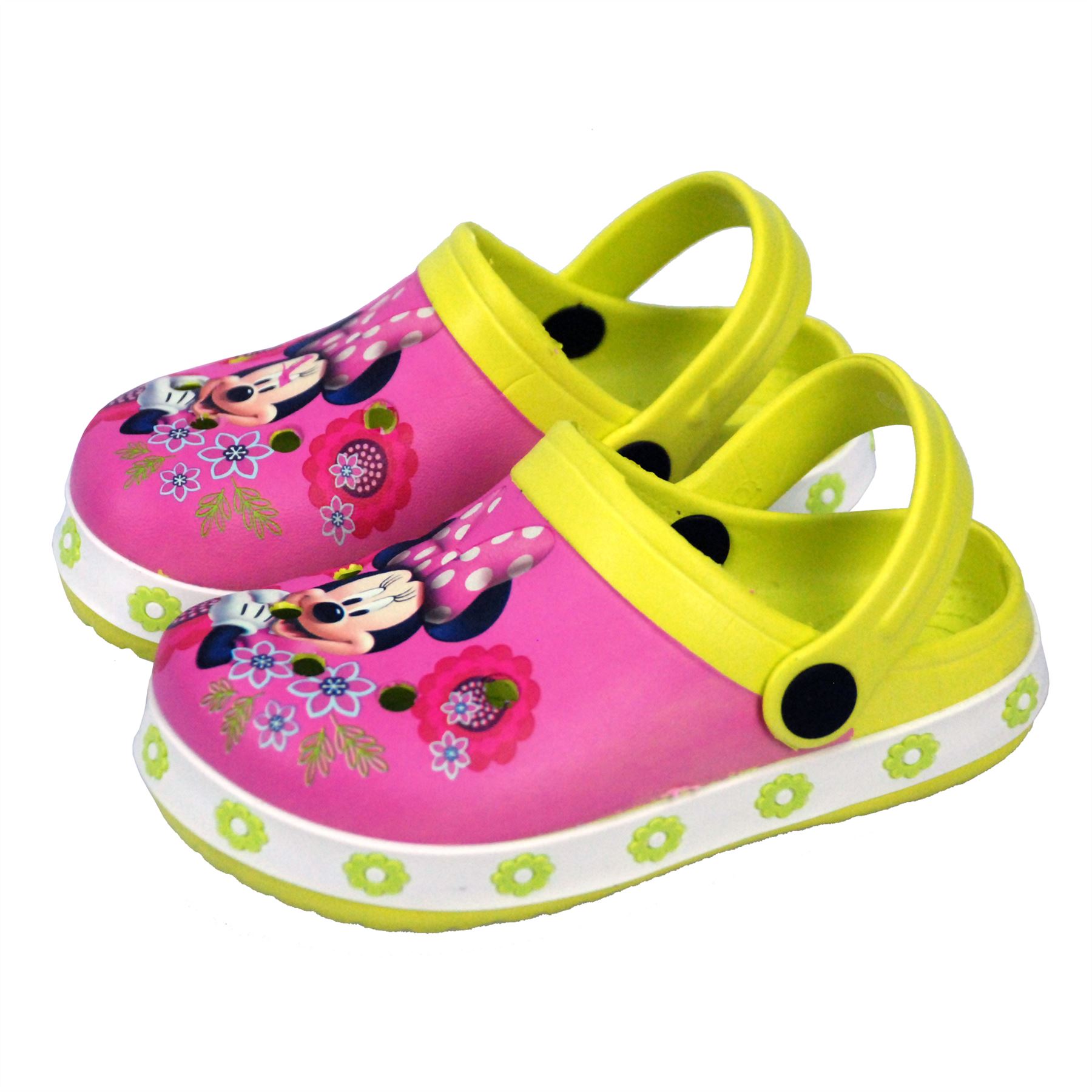 Disney® Minnie Mouse Kids Girls Sandals Beach Pool Slippers Shoes UK 5 to 1
