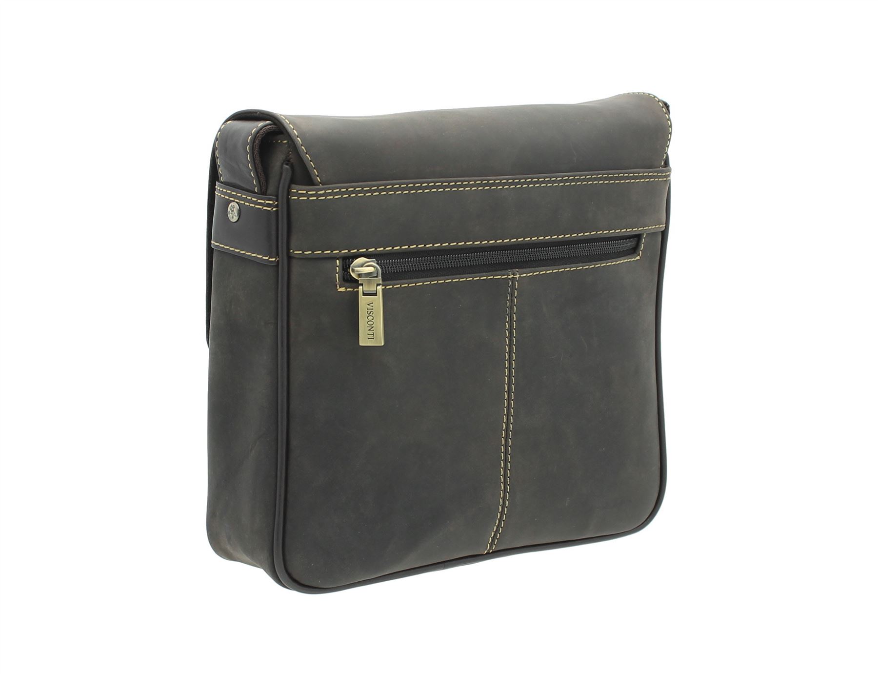 Visconti Leather Messenger Bag Style 16012