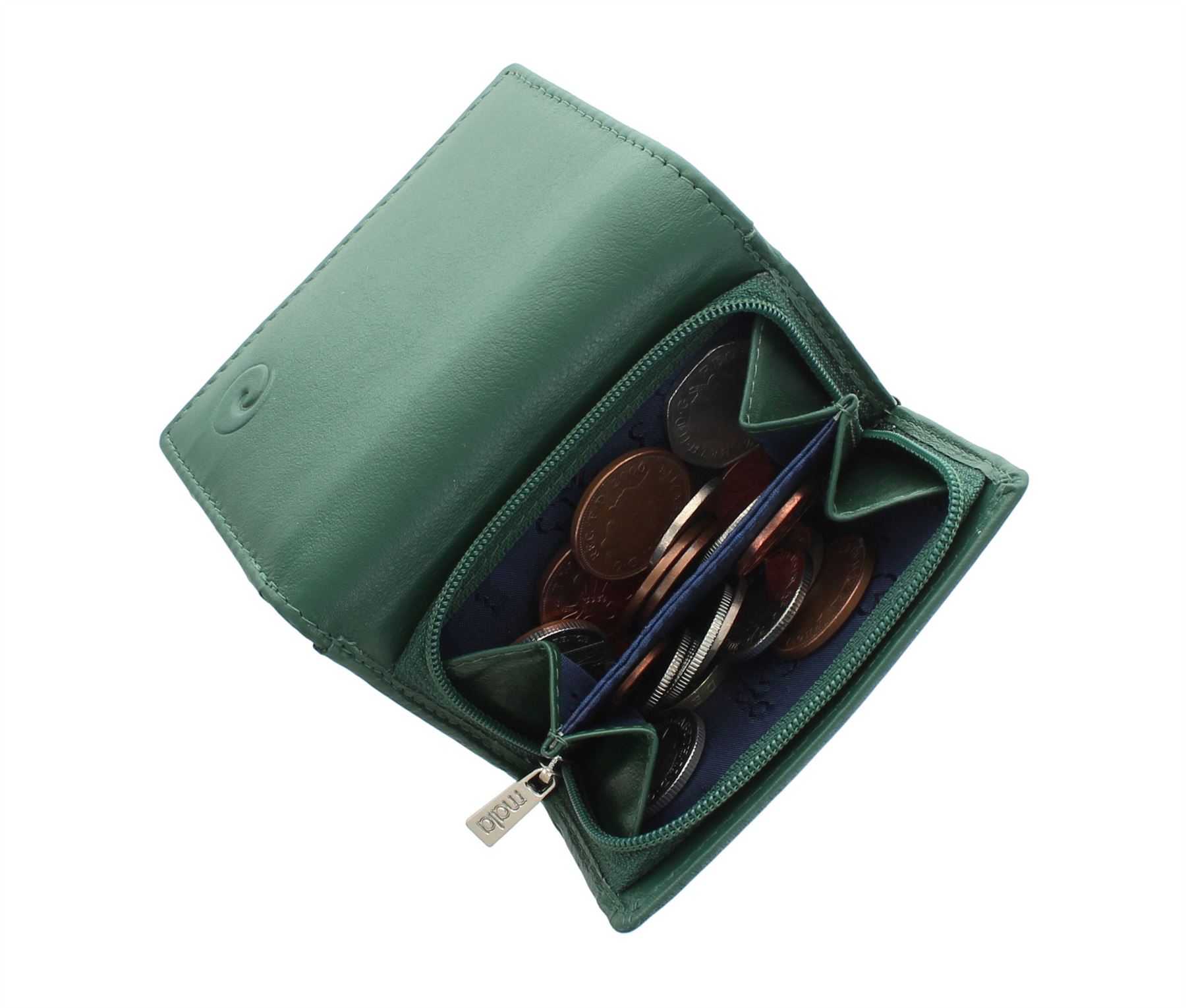 Mala Leather origine COLLEZIONE Pochette in pelle compatto con protezione RFID 3273 /_ 5
