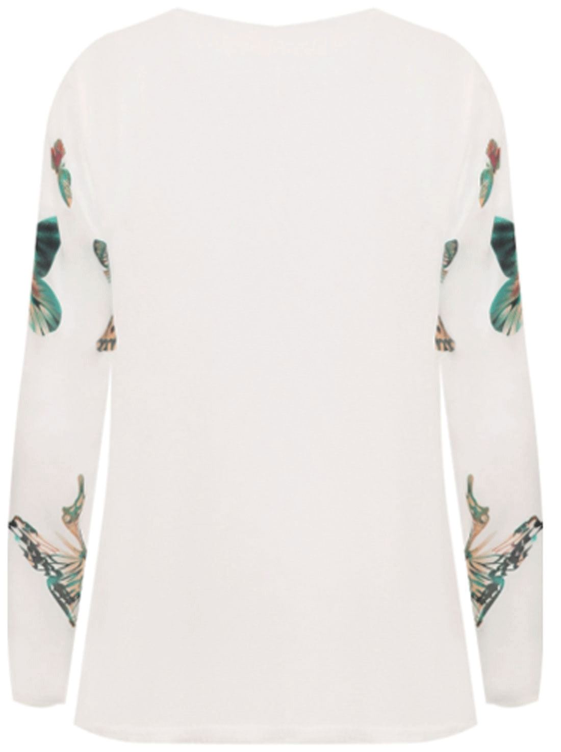 Da Donna Completo manica farfalla Stampa Cascata Giacca Donna Cardigan Con Zip a Tracolla