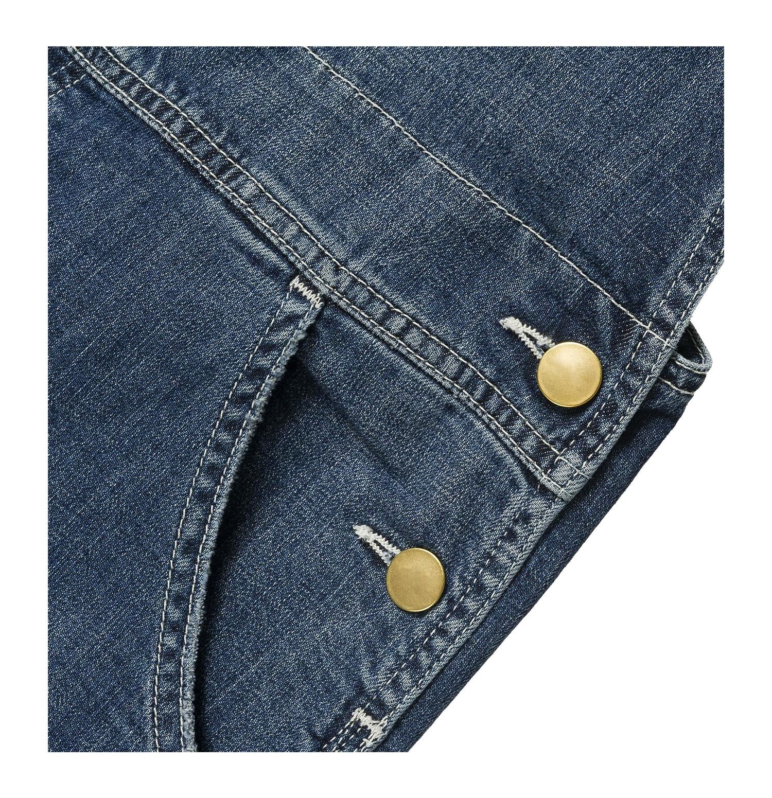 Ladies Summer Fashion Dungarees With Pockets Men Casual Denim Dungarees