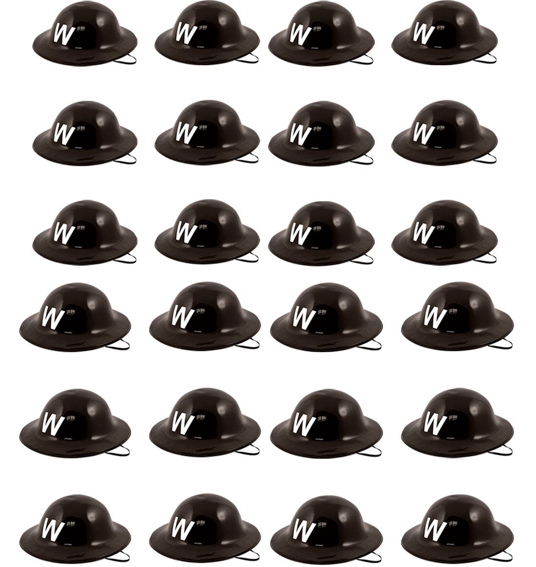 WW2 Plastic Helmet Hats Air Raid Warden Hat Fancy Dress Party Accessory Lot