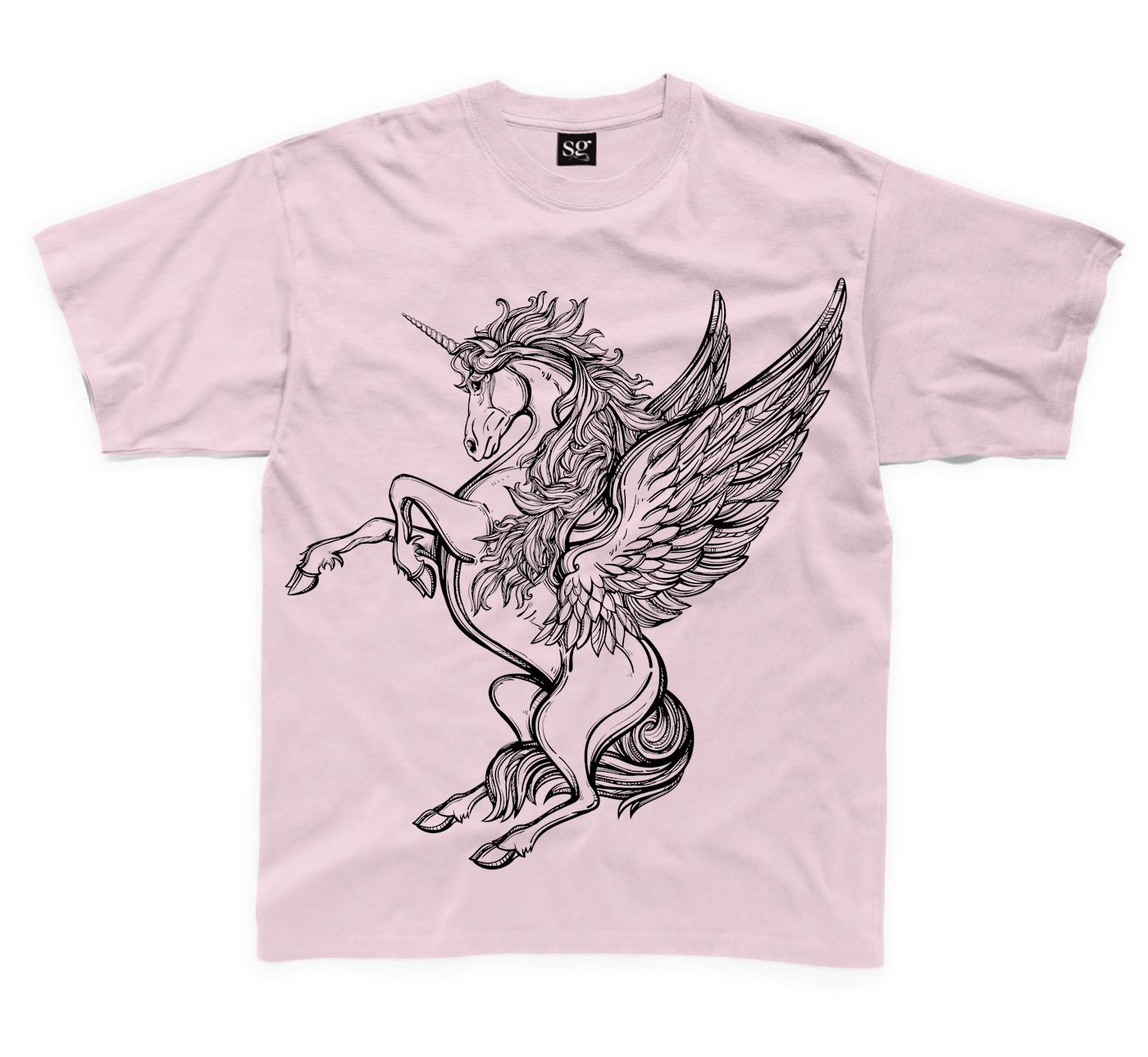 UNICORNO grande stampa kids children/'s T-Shirt unicorni