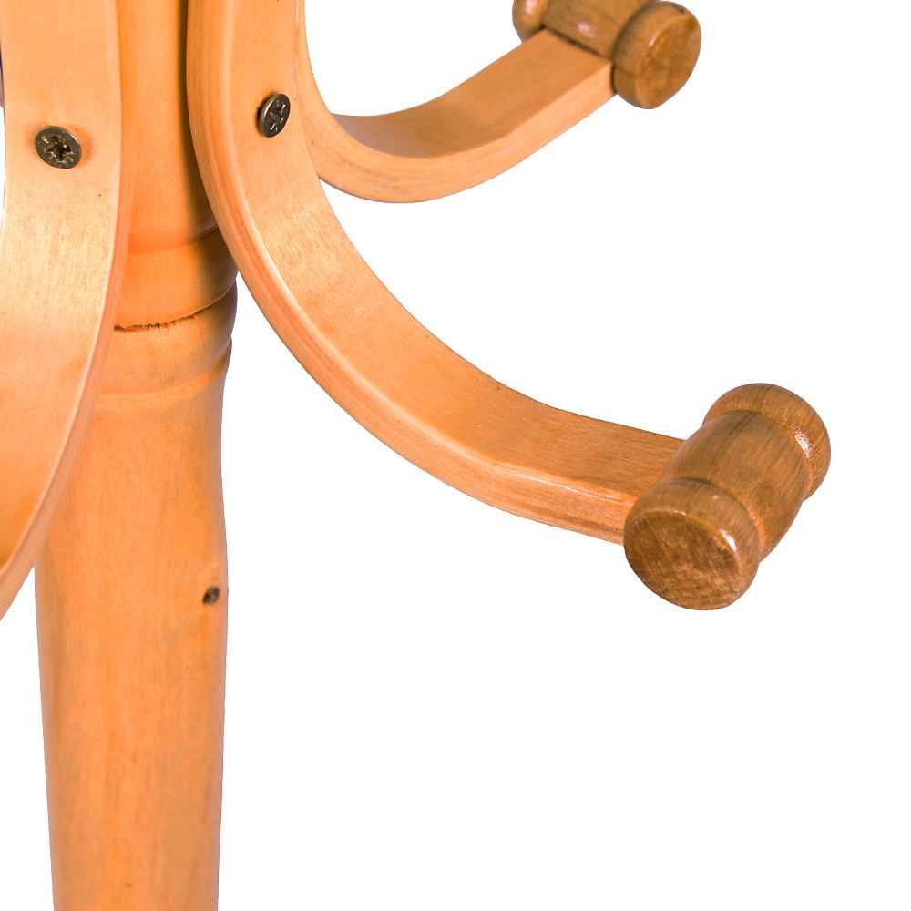 Coat Stand Essentials 5 Hook Coat//Hat//Jacket Standing Bentwood Hanging Rack