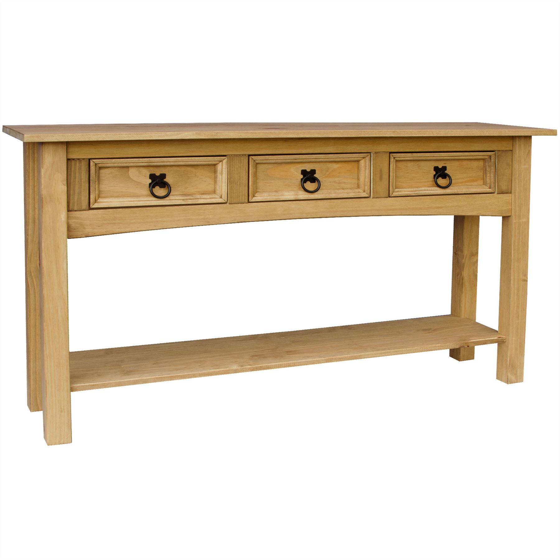 Corona Console Tables 1 2 3 Drawer Shelf Solid Pine Wood Hallway Furniture New