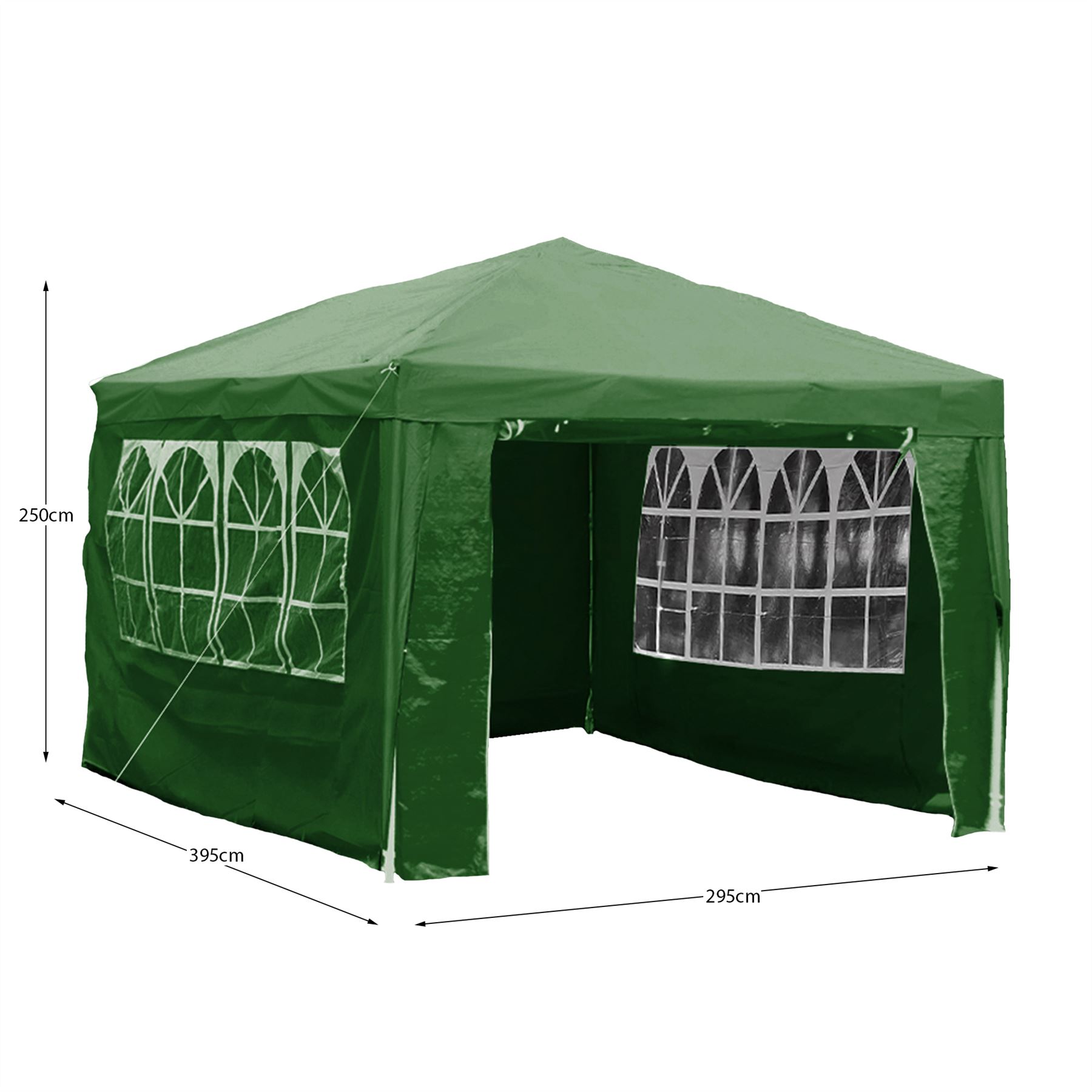 3x3m Gazebo Waterproof Outdoor Garden Tent Marquee Canopy Pop Up or Standard