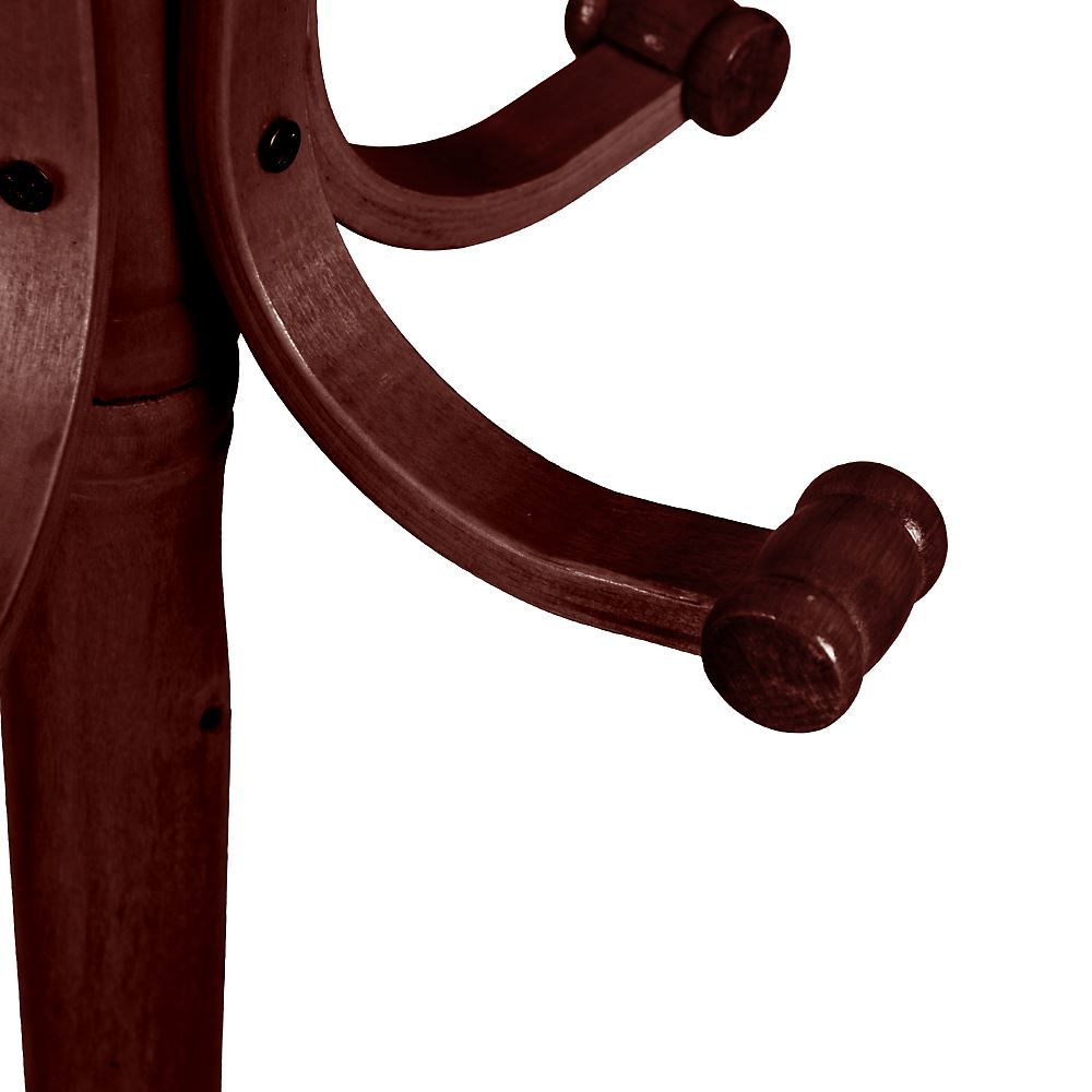 Coat Stand Essentials 5 Hook Coat//Hat//Jacket Standing Bentwood Hanging Rack