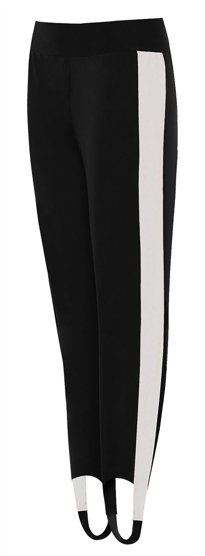 Pantaloni a righe a contrasto Gamba Larga Elasticizzati Legging Stivaletti Loop PANTALONE