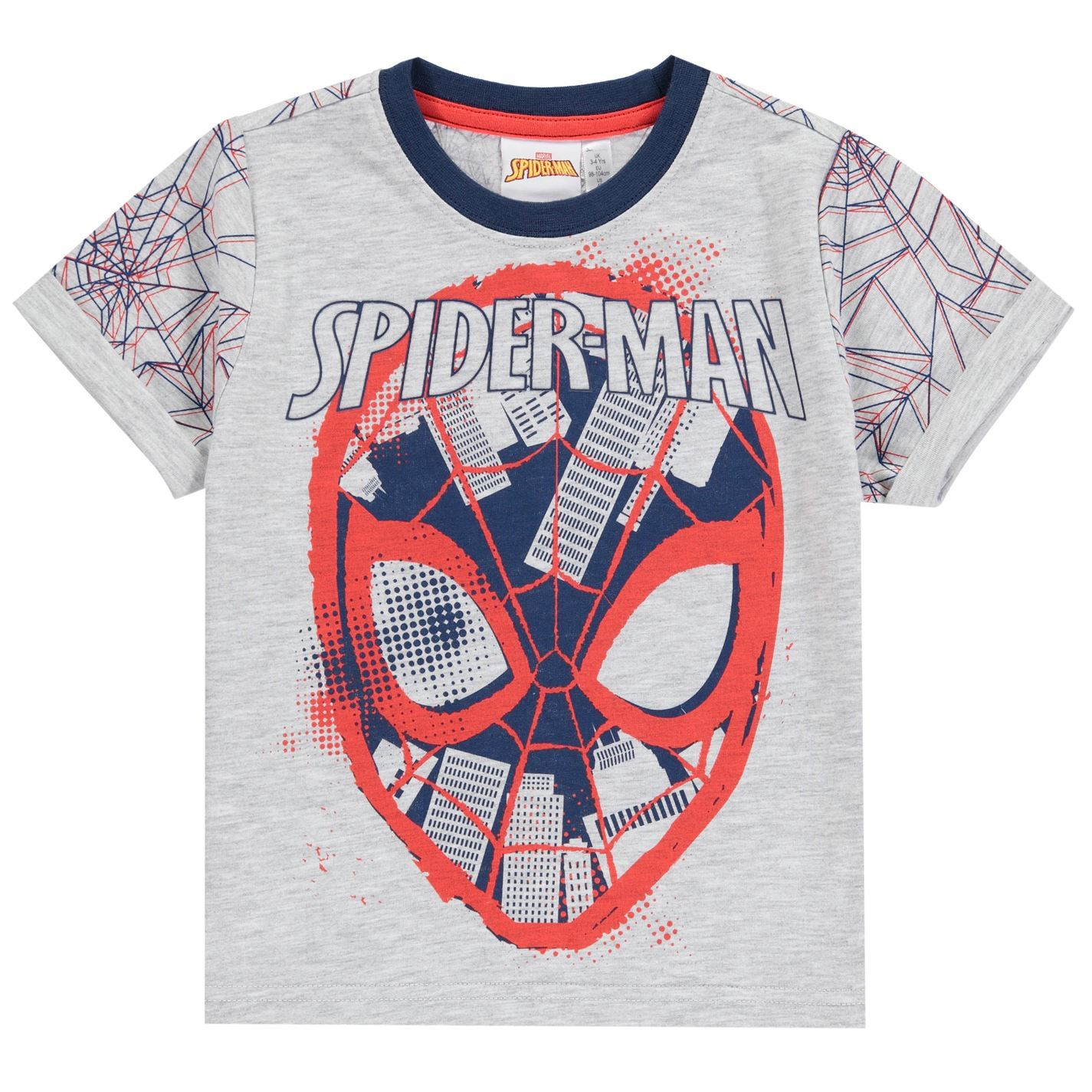 Character Wear Short Sleeve Child Tee Shirt Boys Kids Top T-Shirt Spiderman
