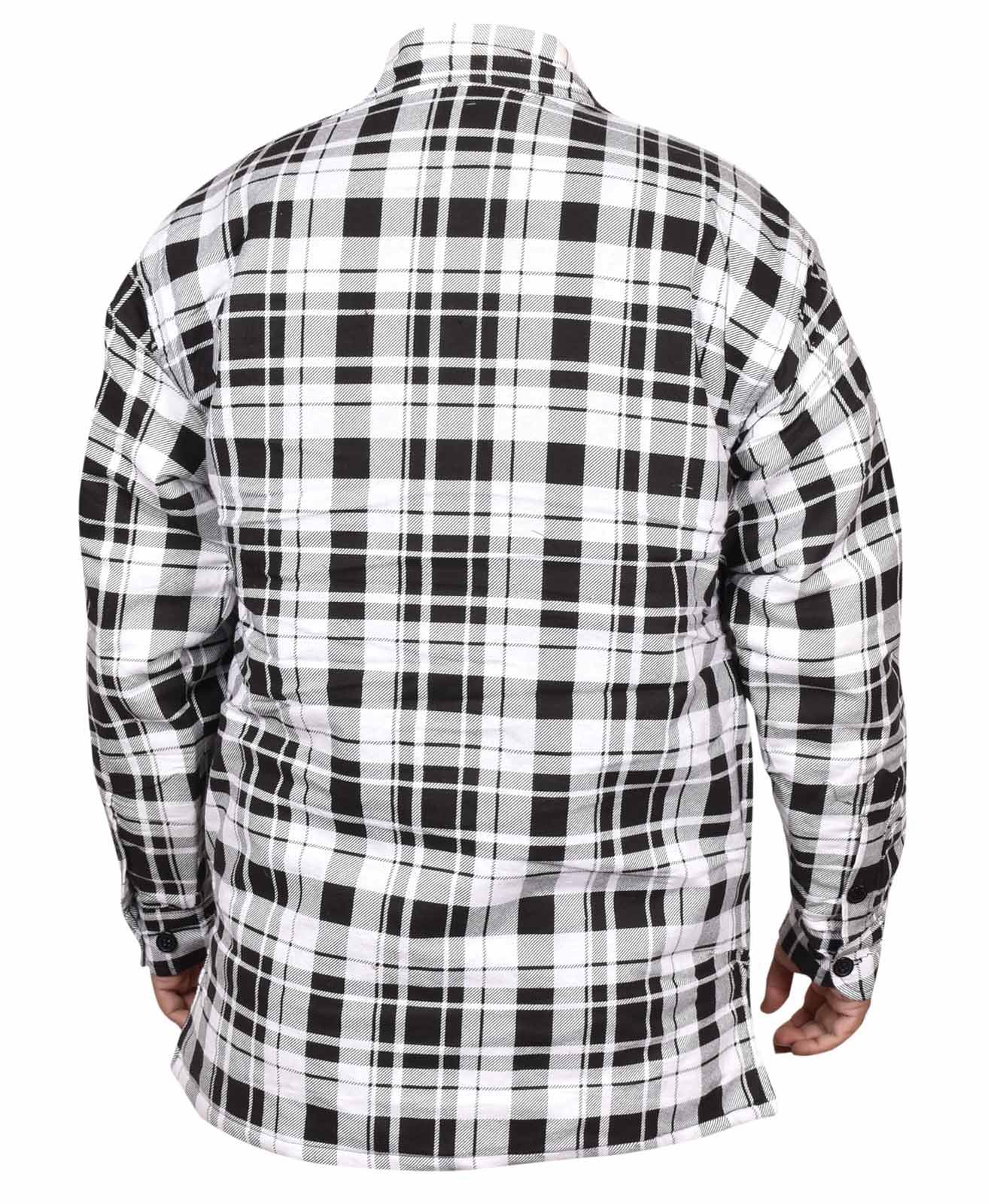 Men Causal Shirt Warm Thick Padded Long Slevees Lumberjack Check Work Top M-2XL