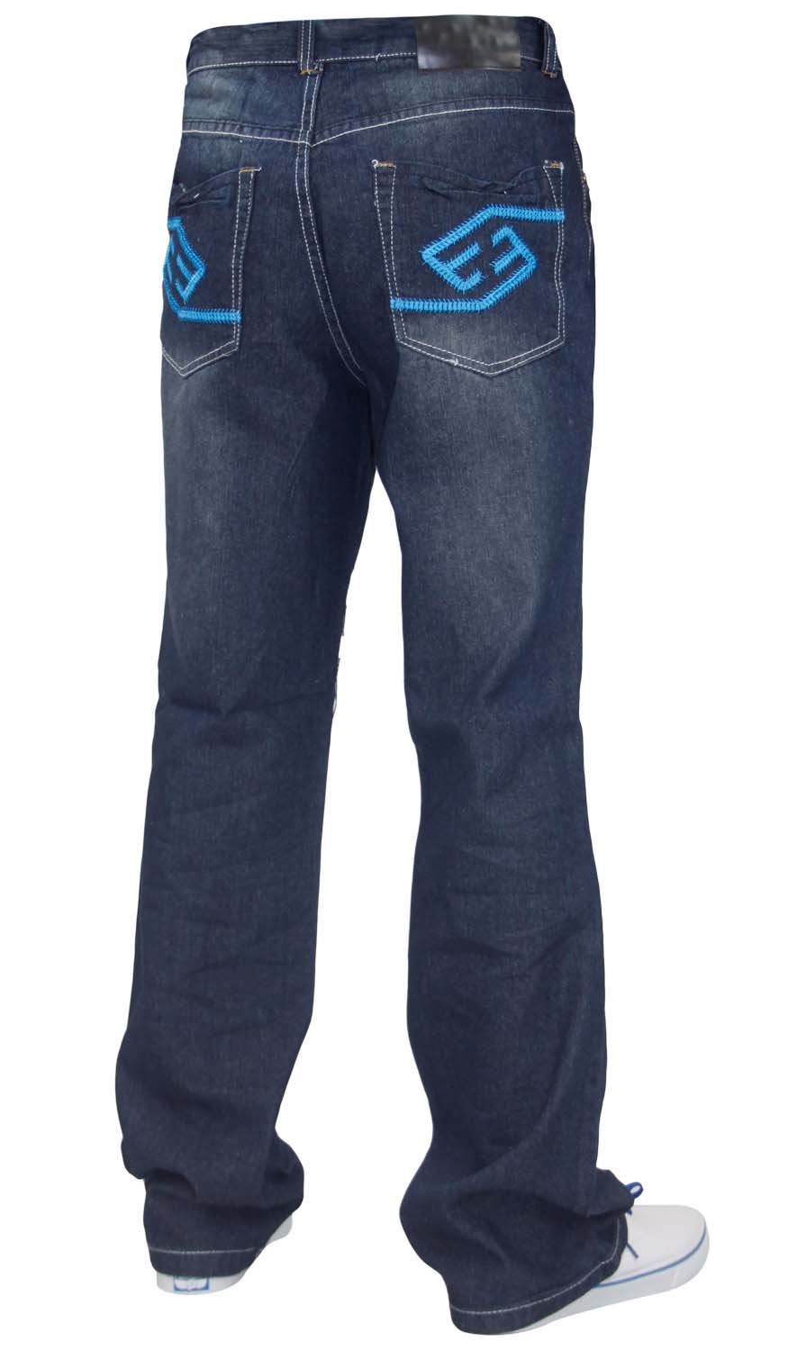 Men Denim Jeans Slim Bootcut Regular Fit Trousers Pants All Waist Sizes 30-40