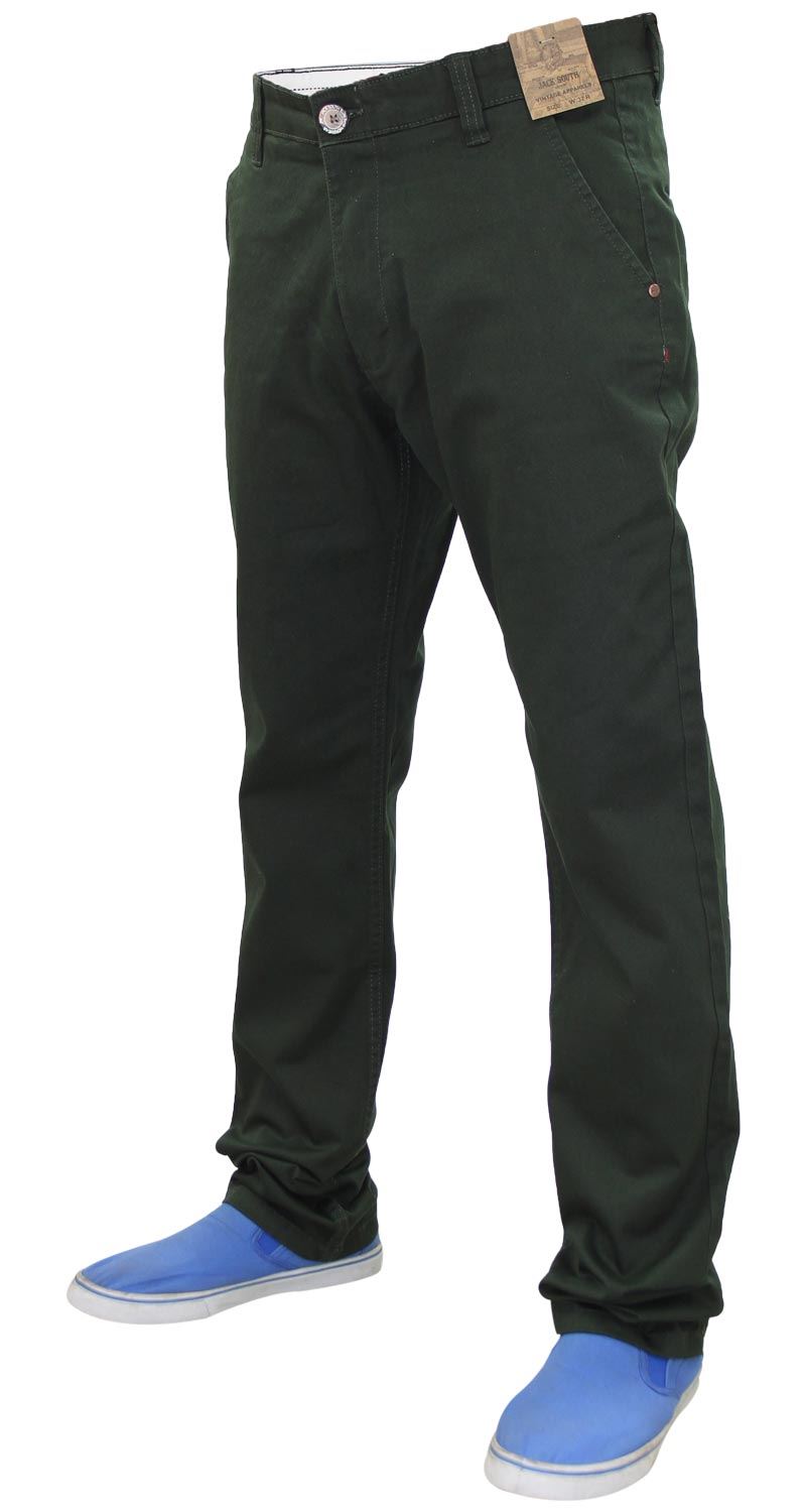 Jacksouth Mens Chinos Trousers Regular Fit Stretch Cotton Rich Twill Jeans Pants