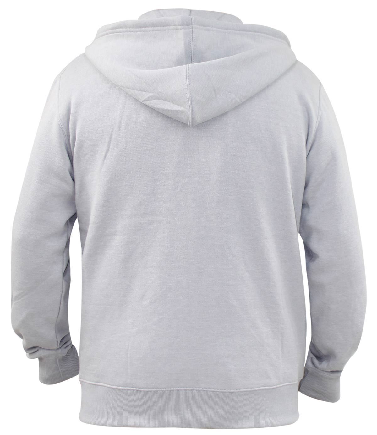 Men/'s Plain Full Zip Embroided Hoodie Fleece Casual Gym Adult Top Sweatshirt