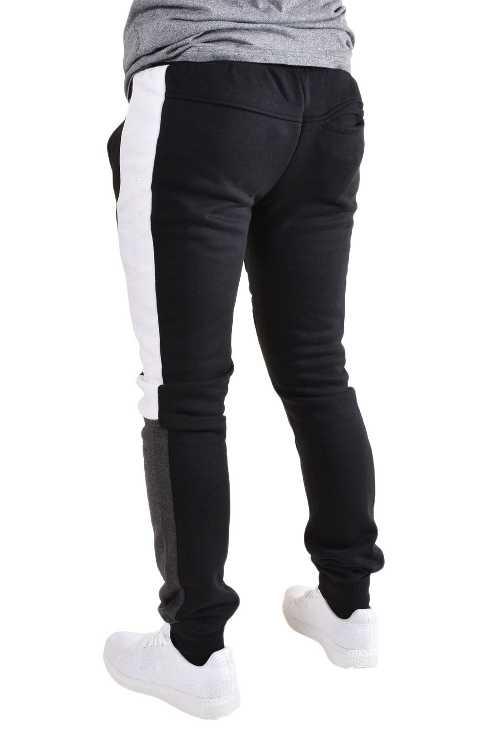 Pantalones para hombre elástico Slim Fit Pantalones de fondo falso volar Jogging Talla S-2XL