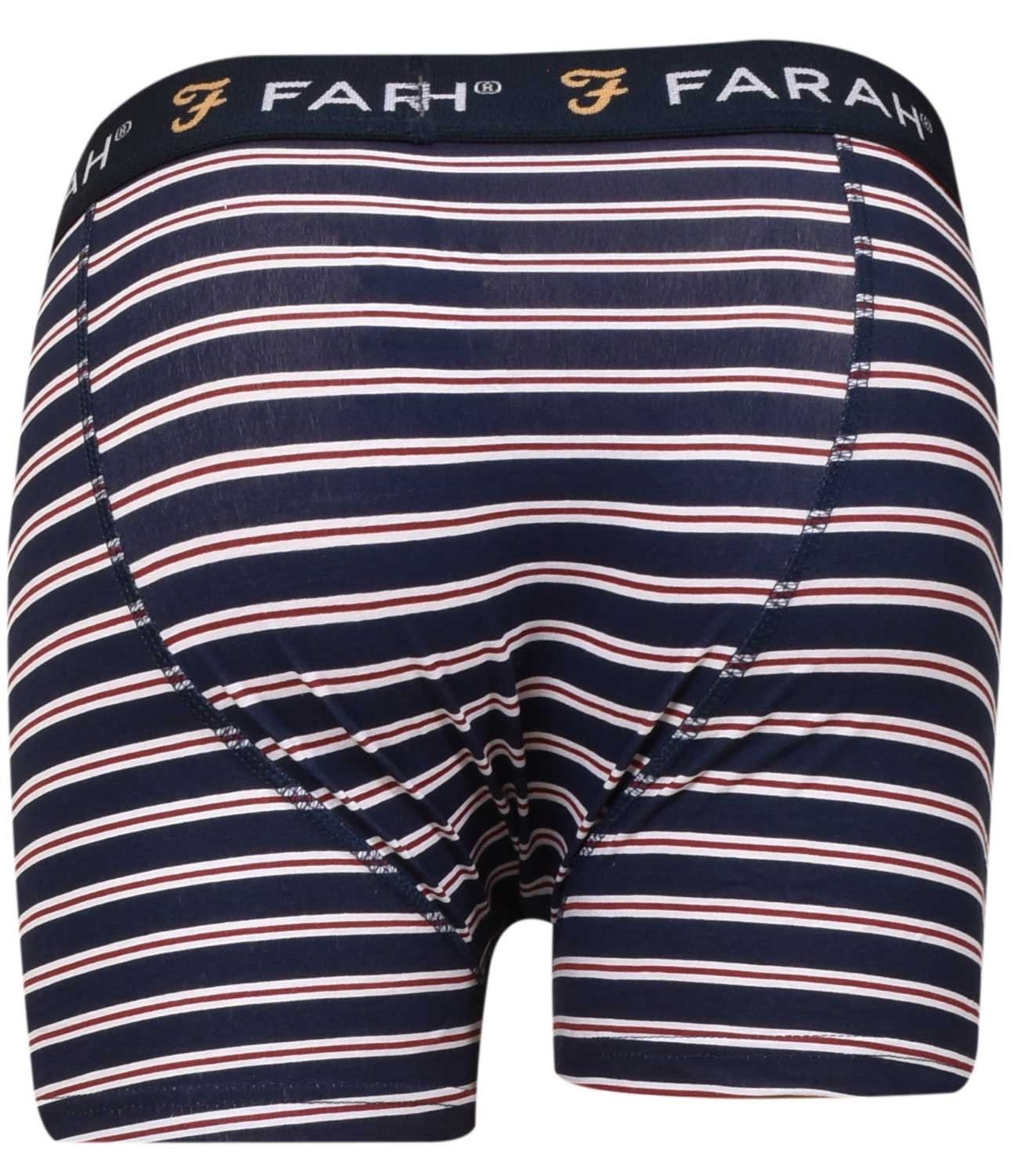Farah Mens Arkona 3pk Plain Boxers Premium Quality Shorts
