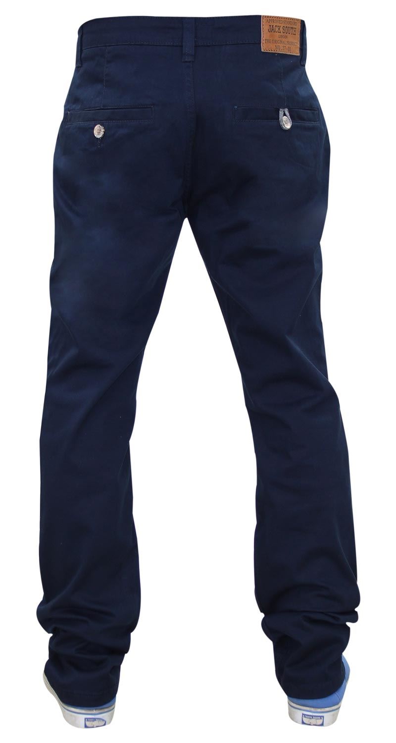 Jacksouth Mens Chinos Trousers Regular Fit Stretch Cotton Rich Twill Jeans Pants