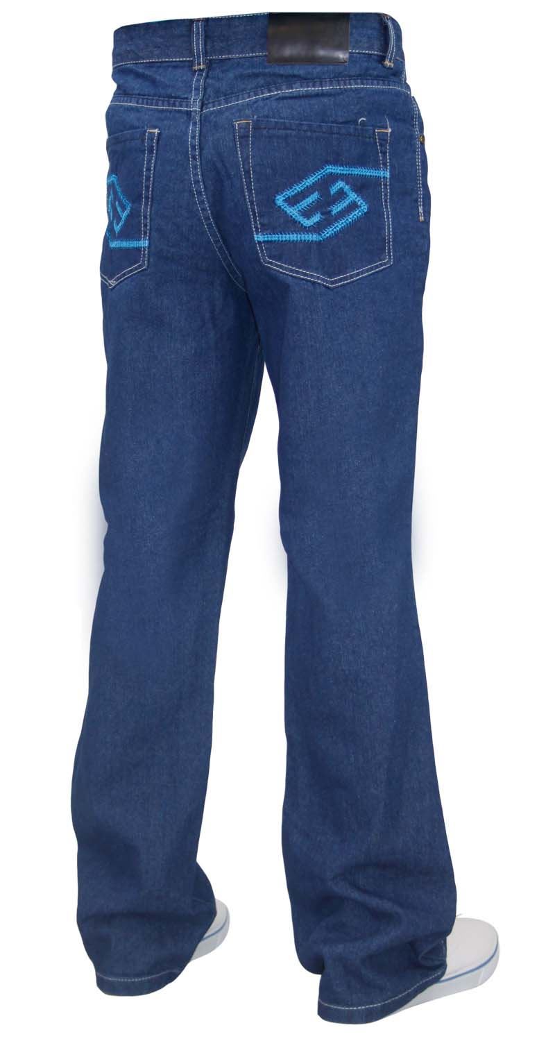 Men Denim Jeans Slim Bootcut Regular Fit Trousers Pants All Waist Sizes 30-40