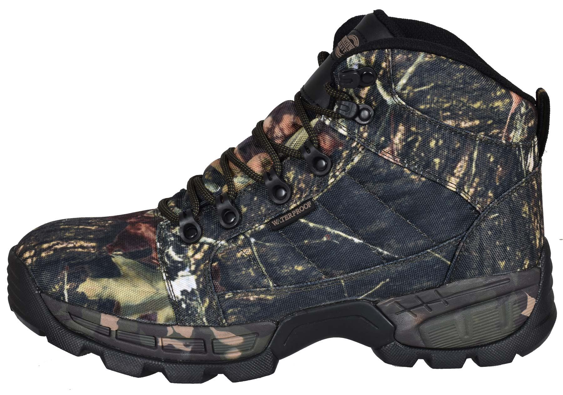 Mens Ankle Boots Northwest Territory Camoflauge Walking Hiking Lace up Shoes